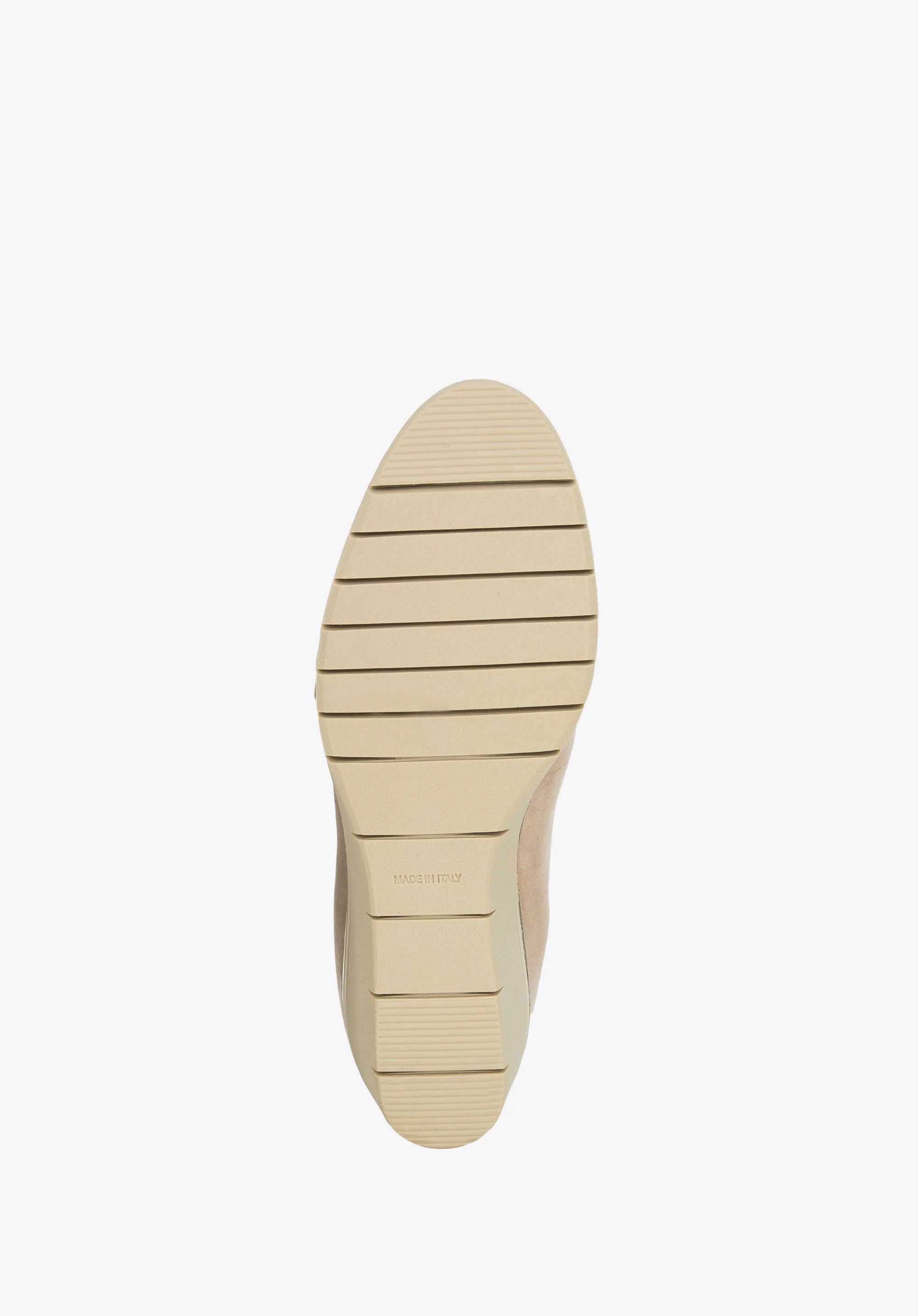 Damskie półbuty na koturnie z błyszczącą wstawką