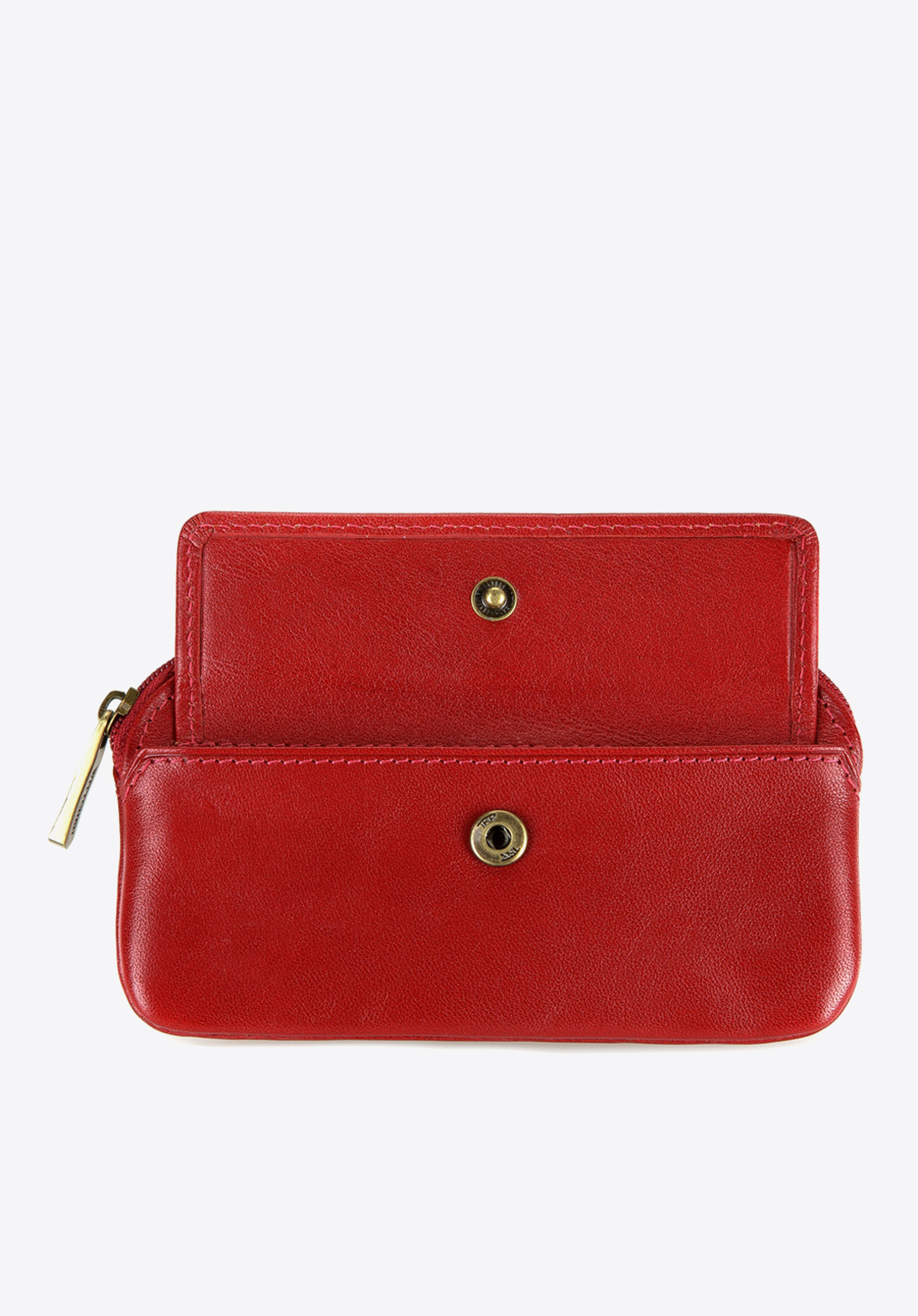 Etui na klucze skórzane z kieszenią