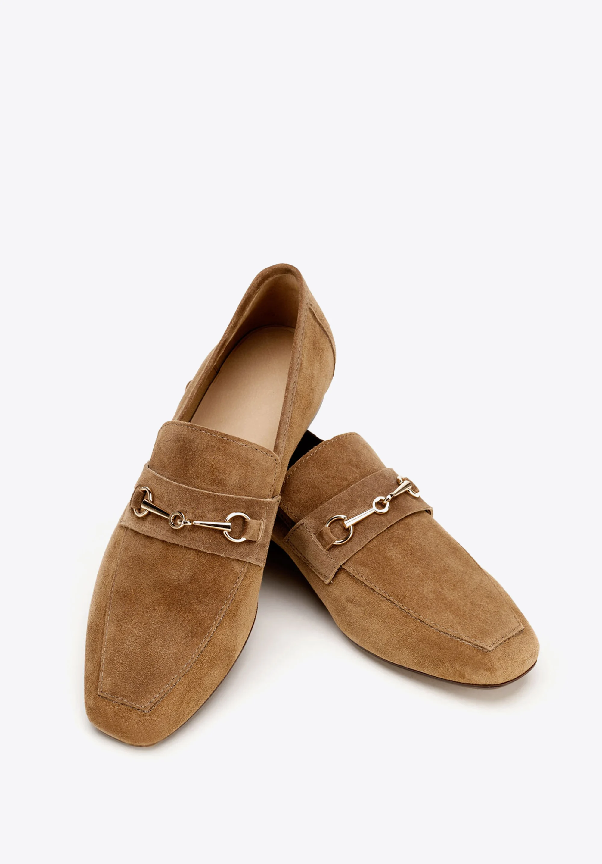 Damskie mokasyny skórzane z wędzidłem