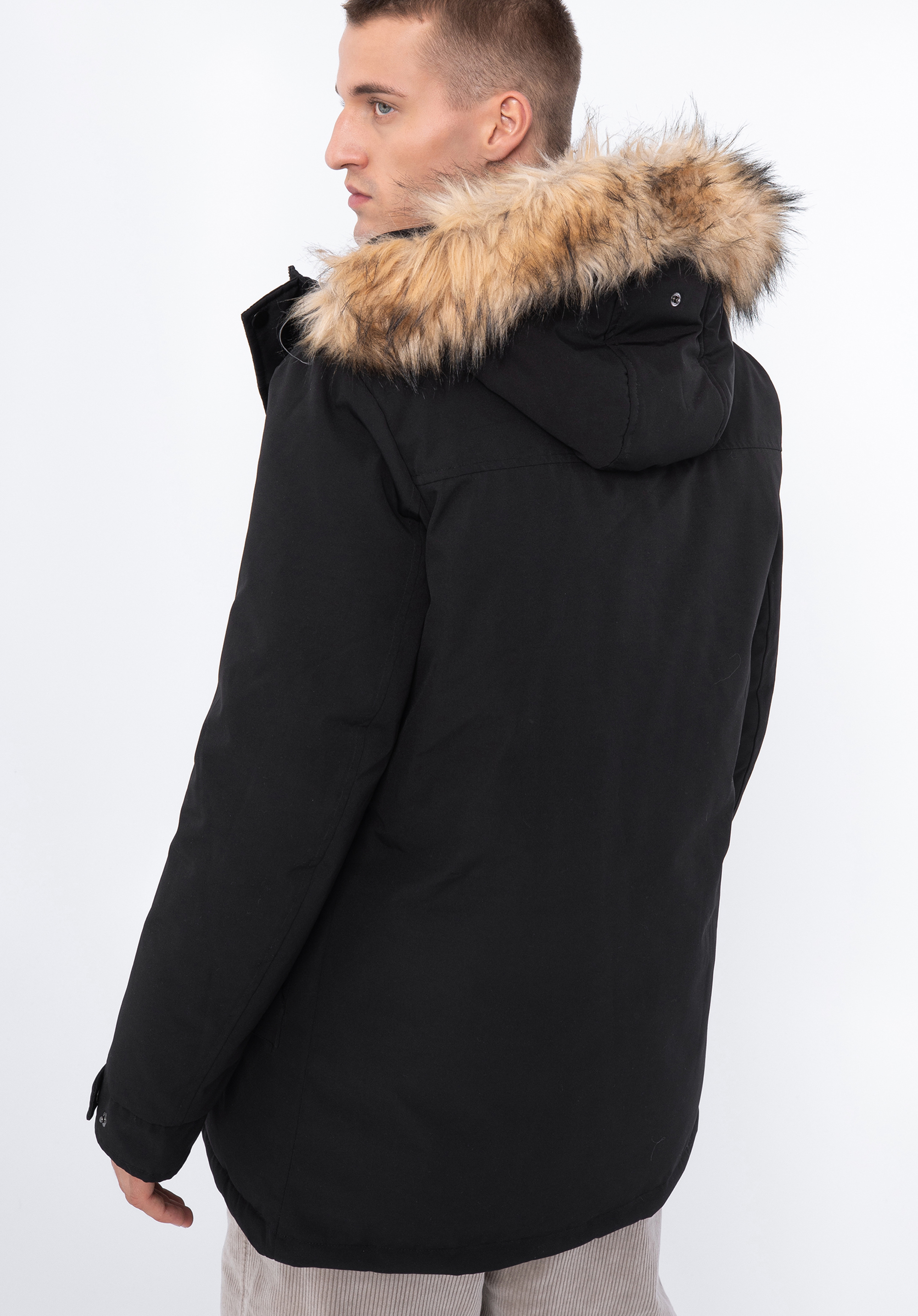 Męska kurtka ocieplana prosta