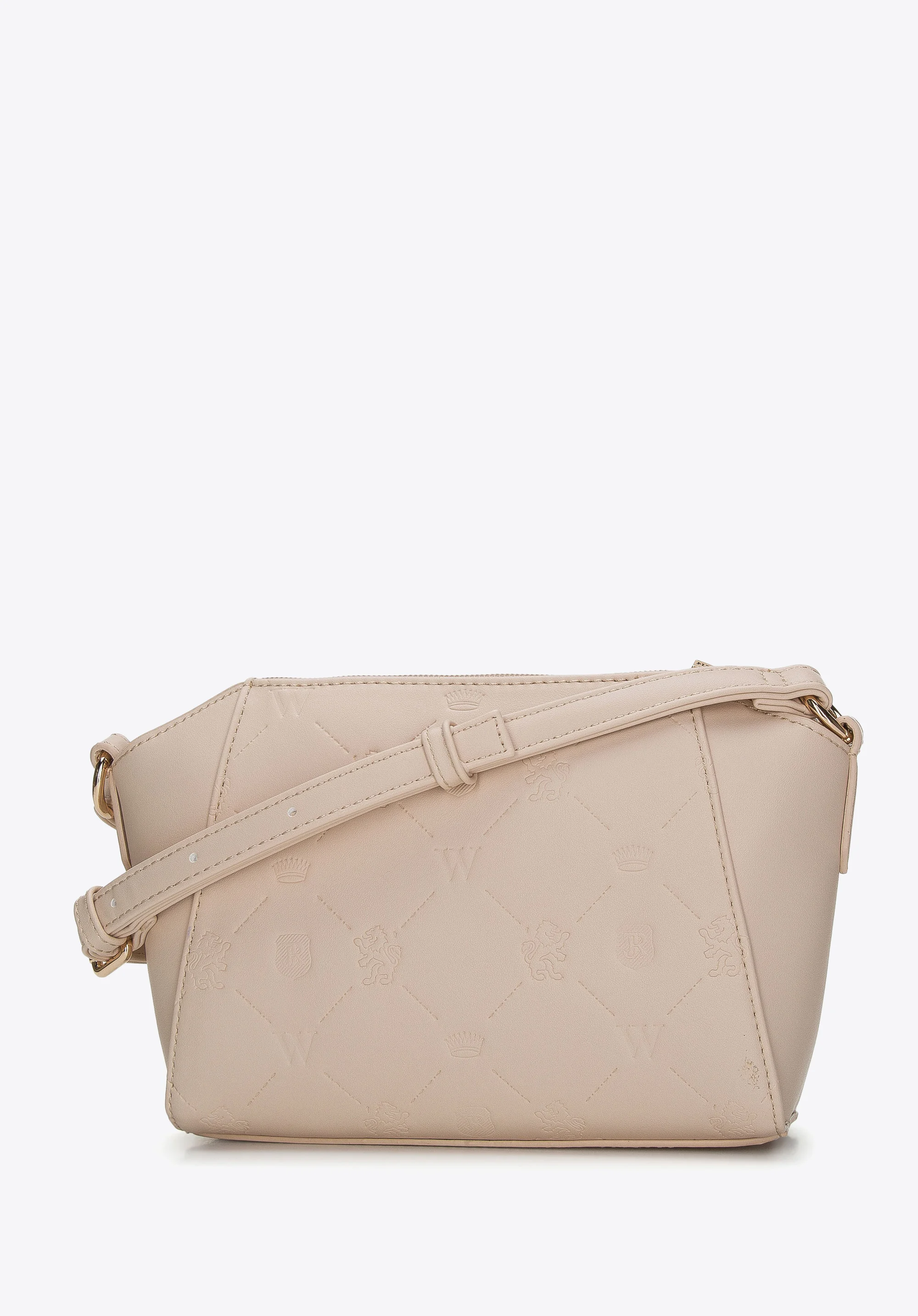 Torebka crossbody mała tłoczona w logo