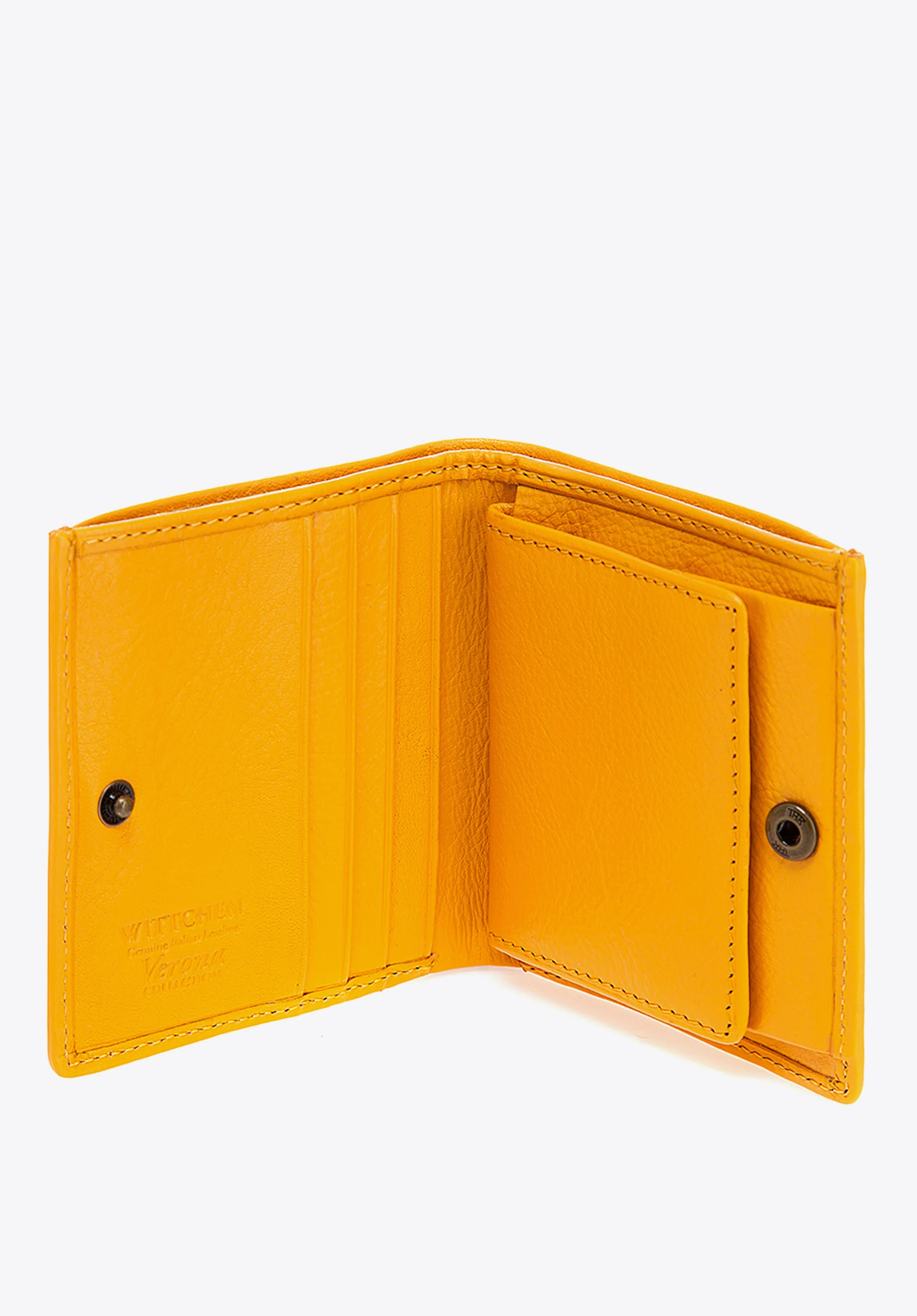 Damski portfel ze skóry lakierowany mały