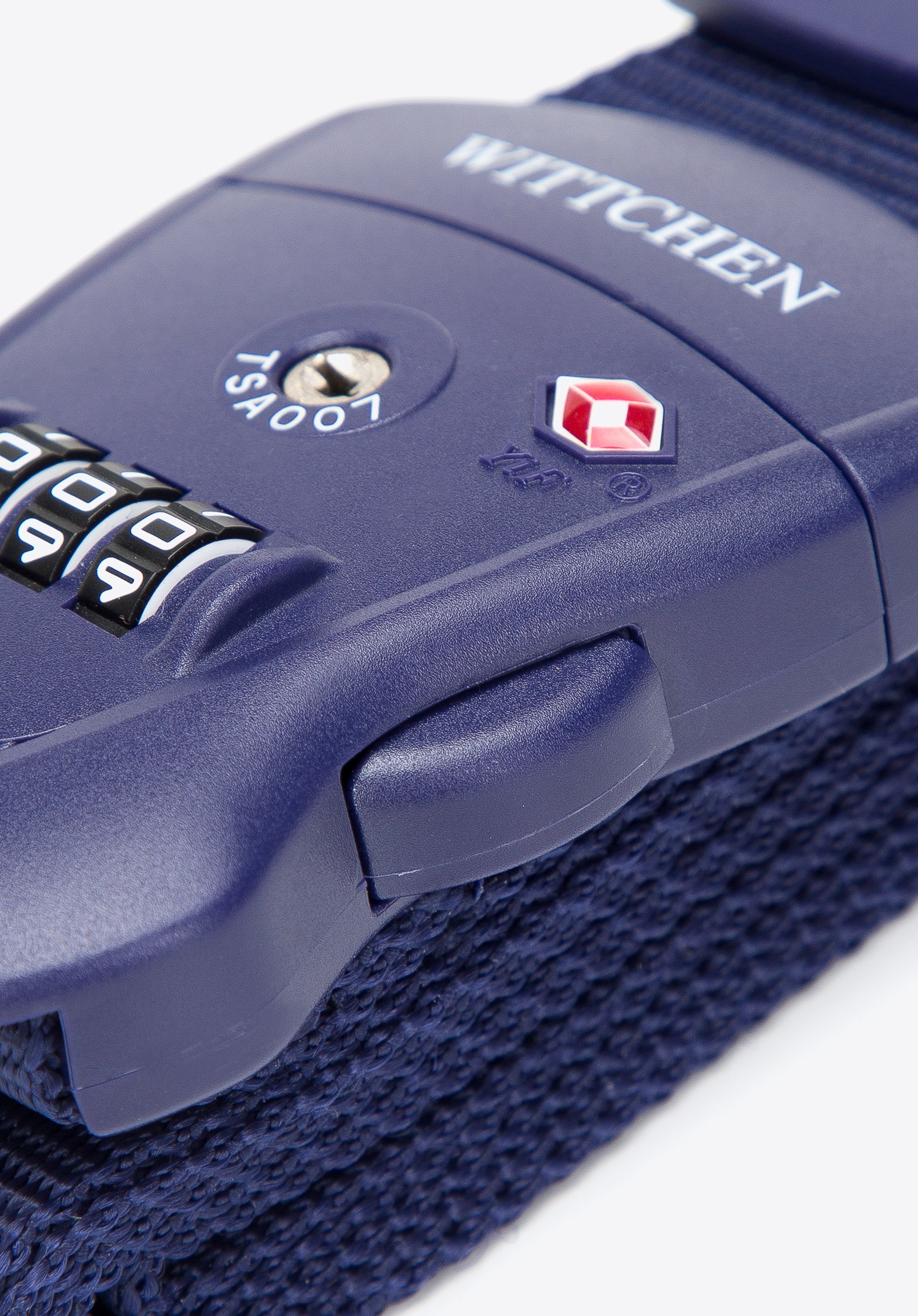 Pas zabezpieczający bagaż z zamkiem