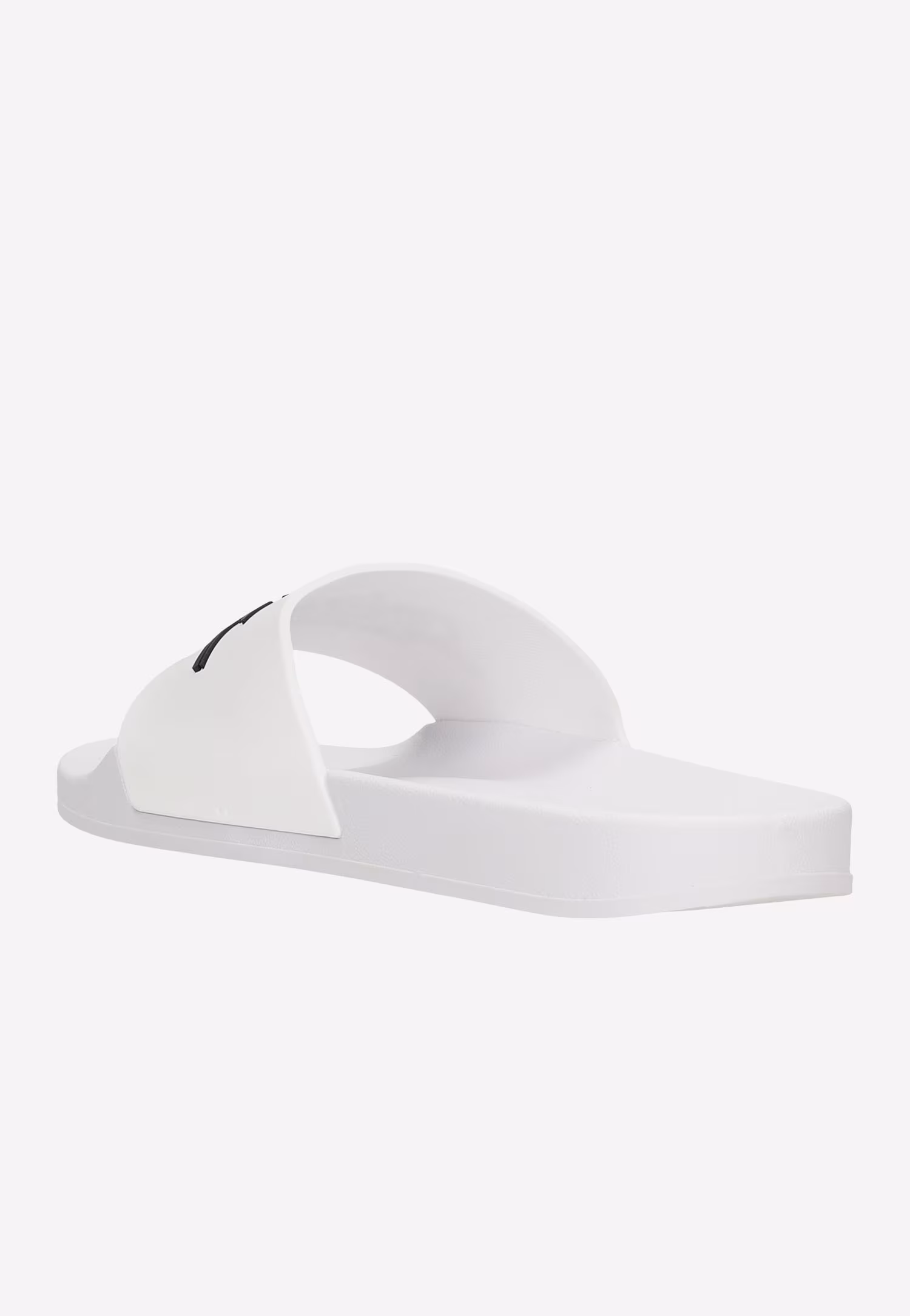 RELAKS białe klapki damskie z kontrastowym logo