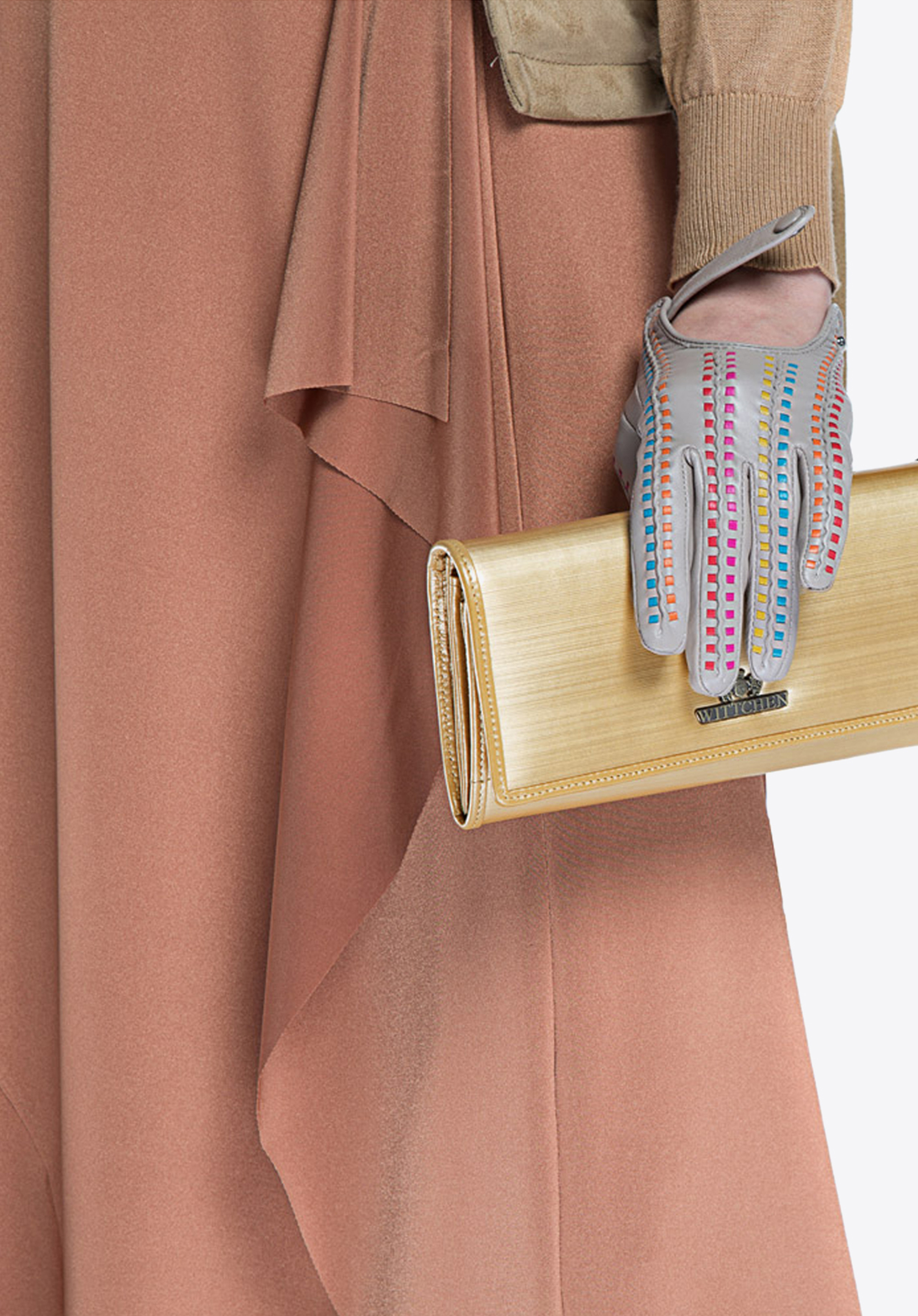 Damski portfel ze skóry lakierowany duży