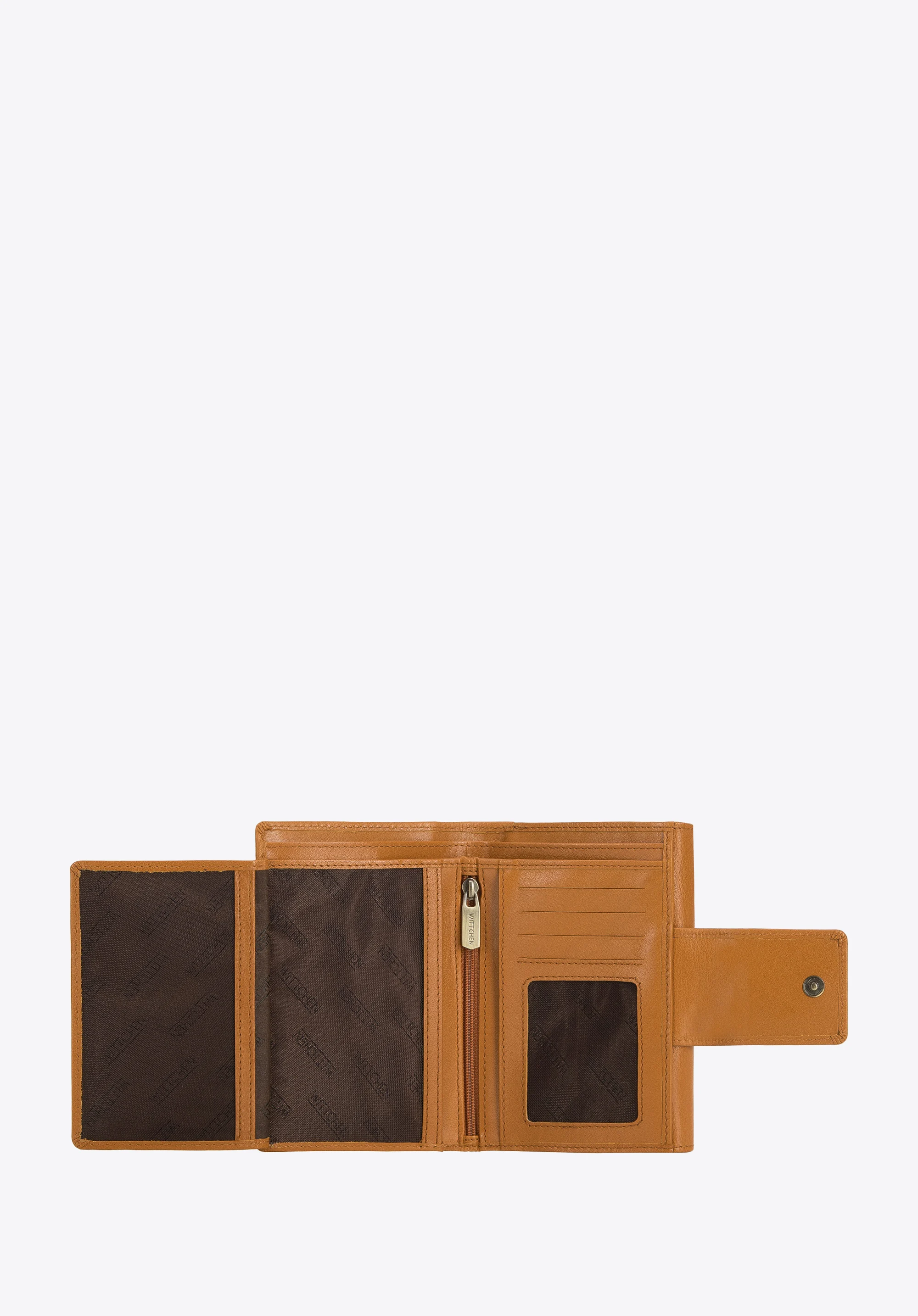 Damski portfel ze skóry z elegancką napą