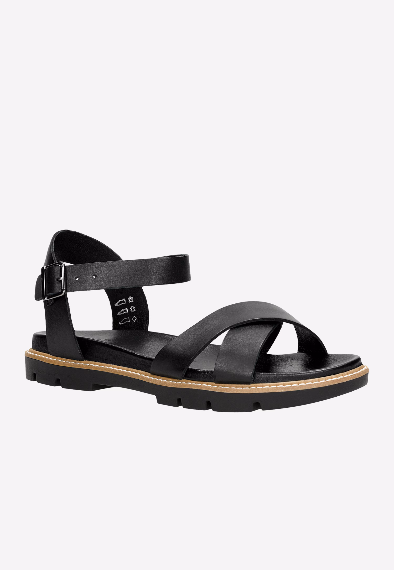 Brązowe sandały damskie w stylu casual