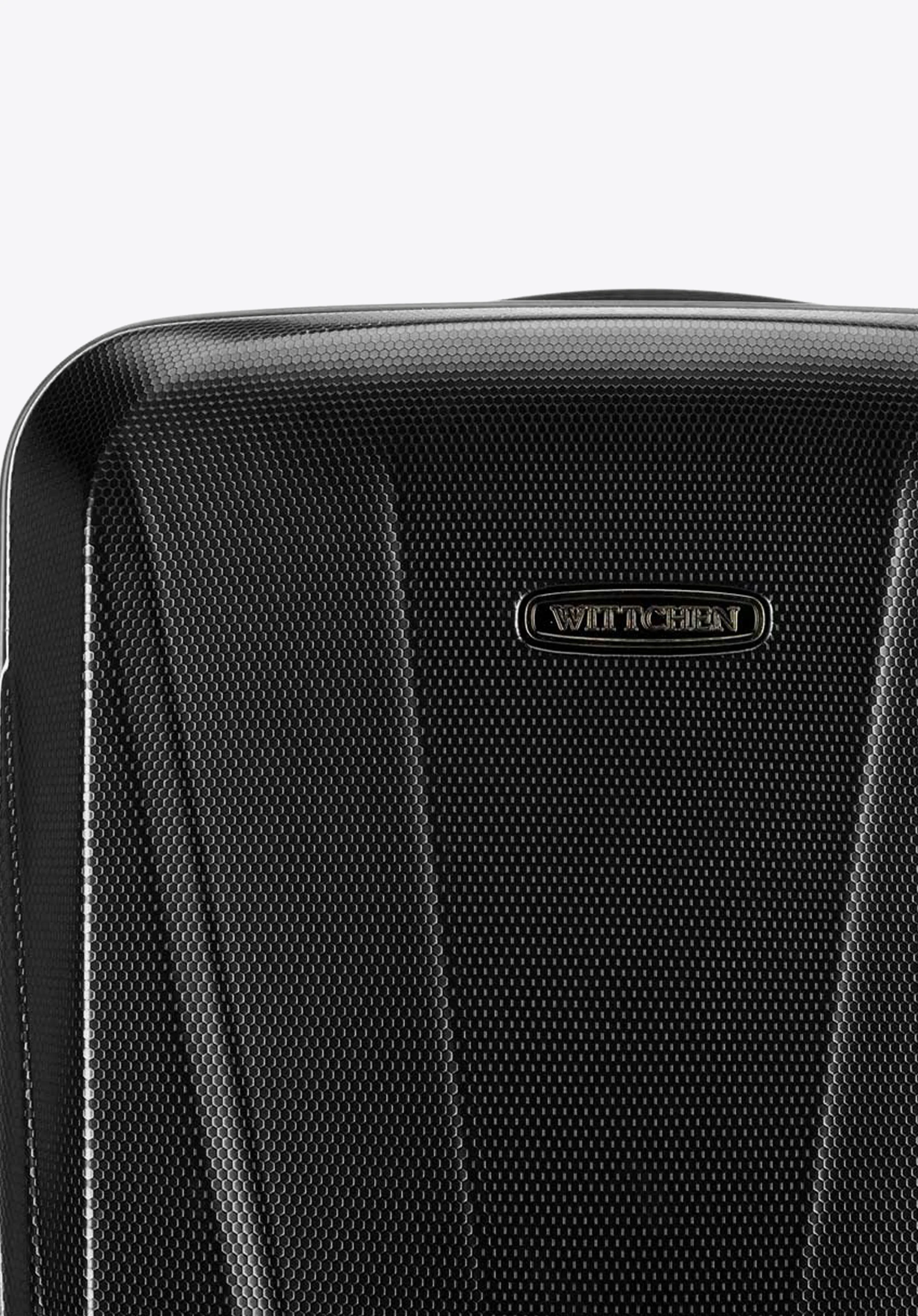 Walizka kabinowa z polikarbonu geometryczna