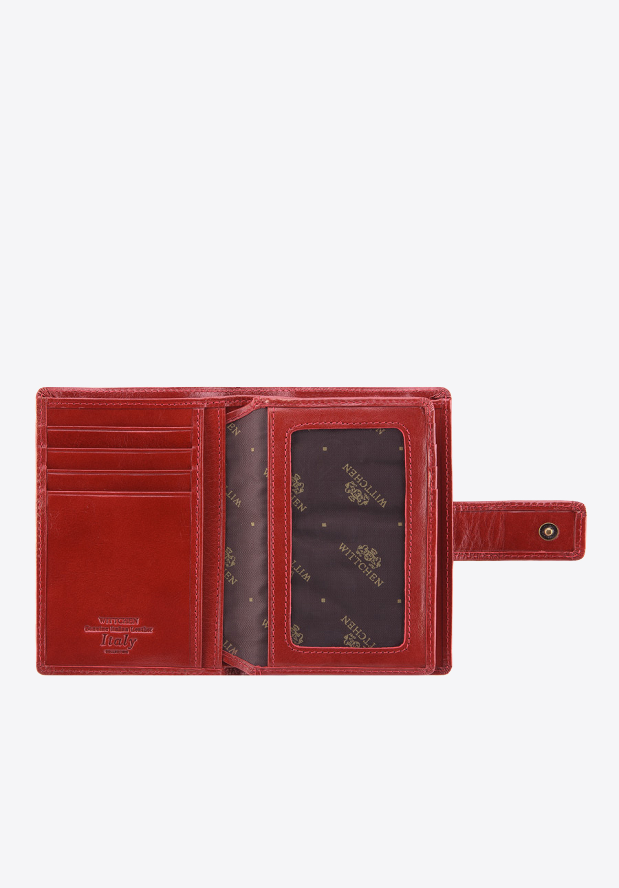 Męski portfel ze skóry zapinany na napę