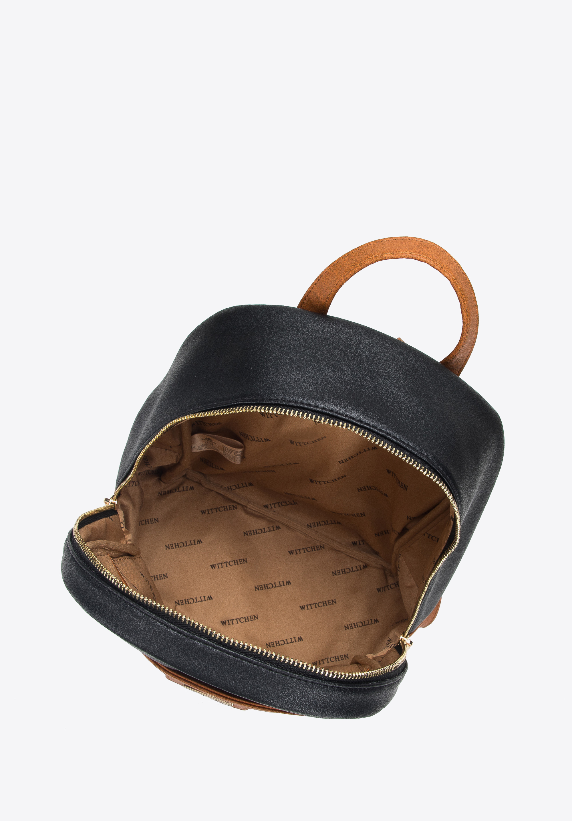 Damski plecak z ekoskóry dwukolorowy