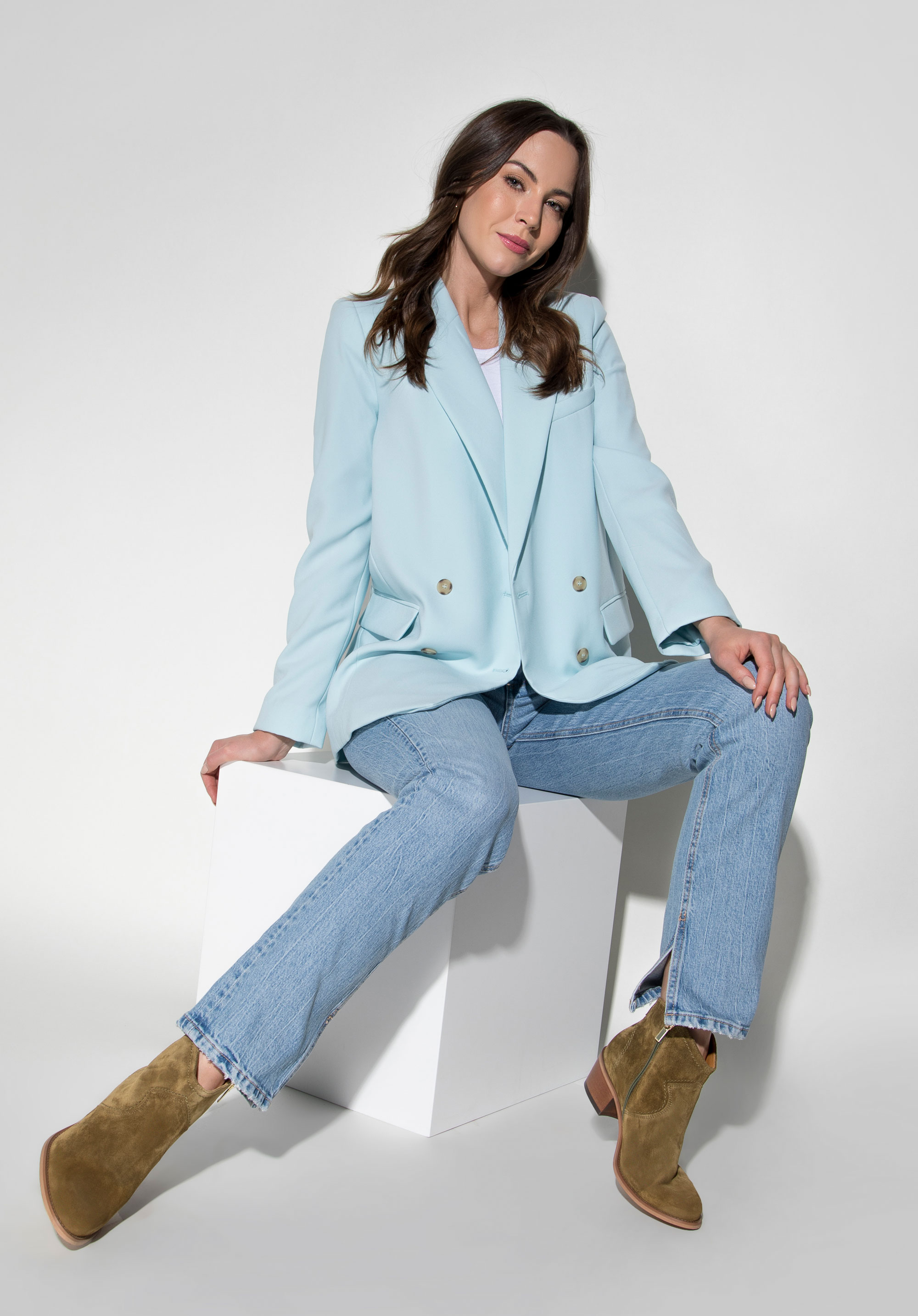 Kowbojki ze skóry krótkie