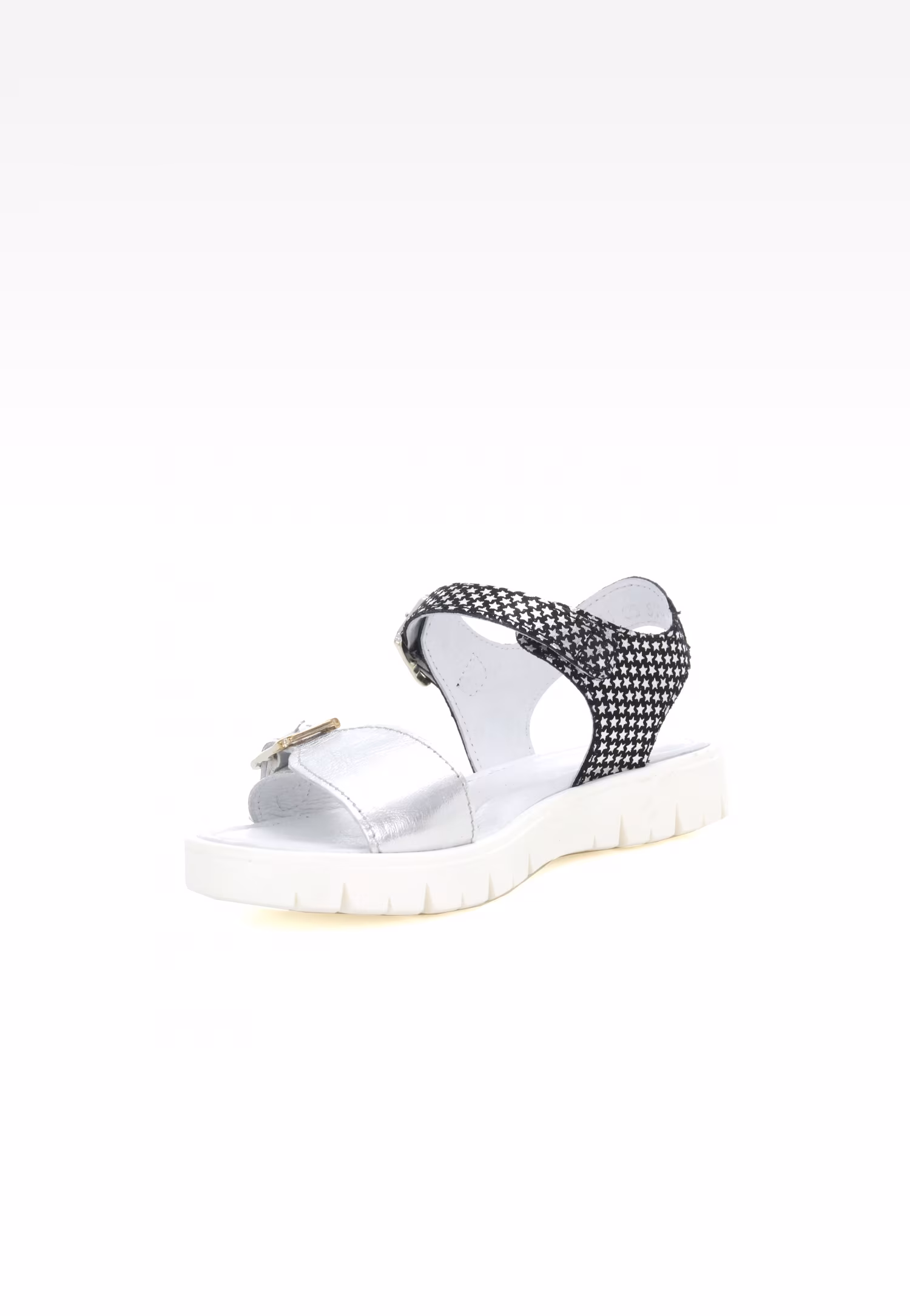 Sandały BARTEK W-59164/SI6, dla dziewcząt, srebrno-czarny