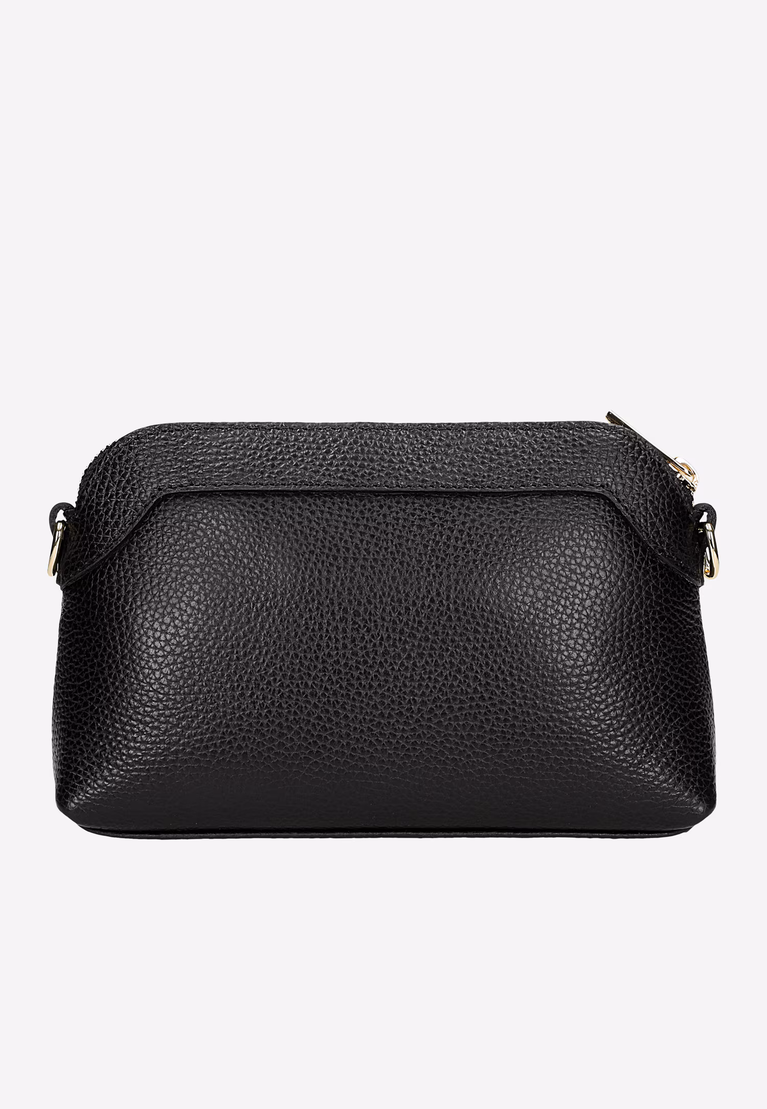 Mała czarna torebka wizytowa ze złotą ozdobą