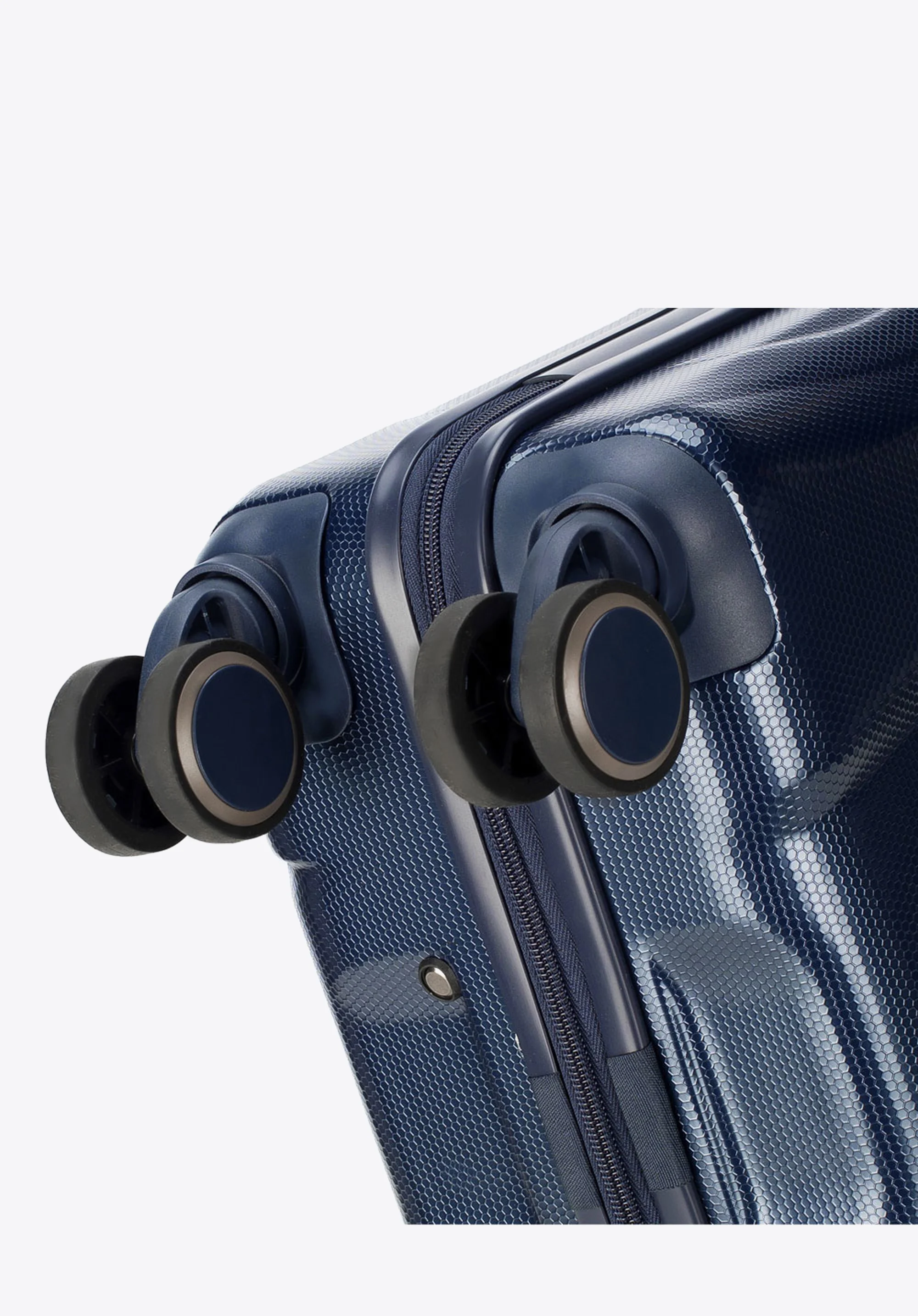 Walizka kabinowa z polikarbonu geometryczna