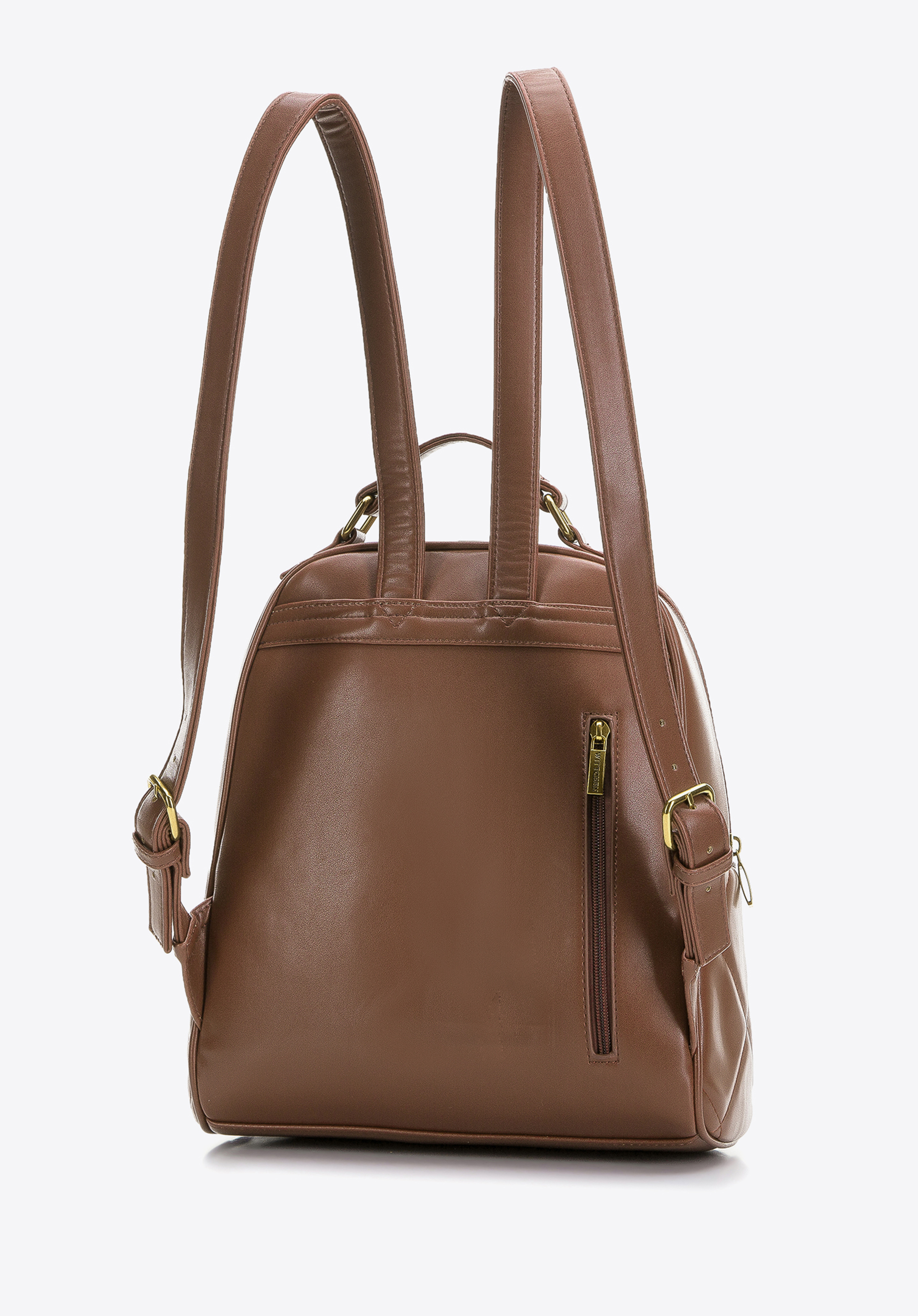 Damski plecak z geometrycznie pikowanym przodem