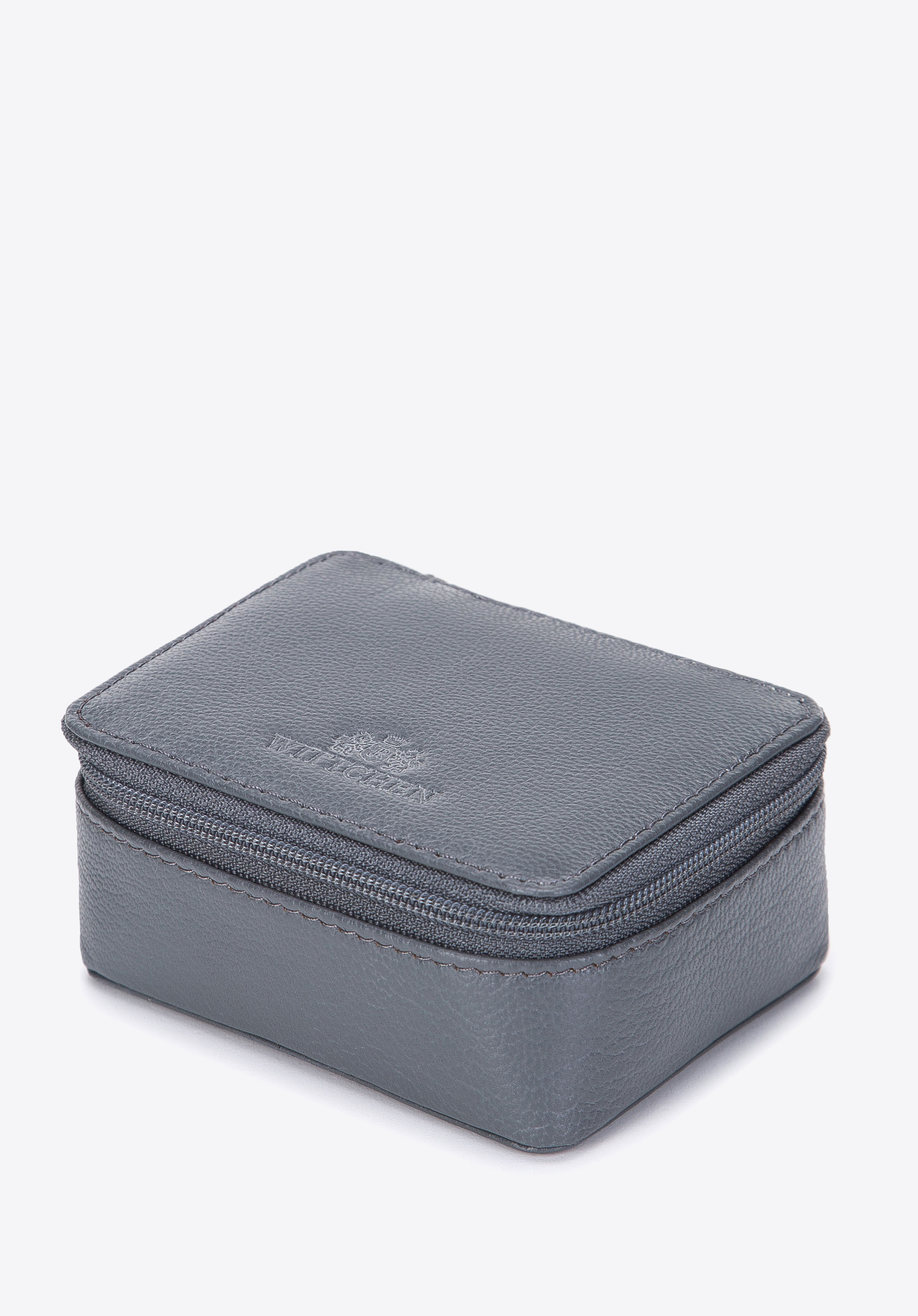 Minikosmetyczka skórzana pudełkowa