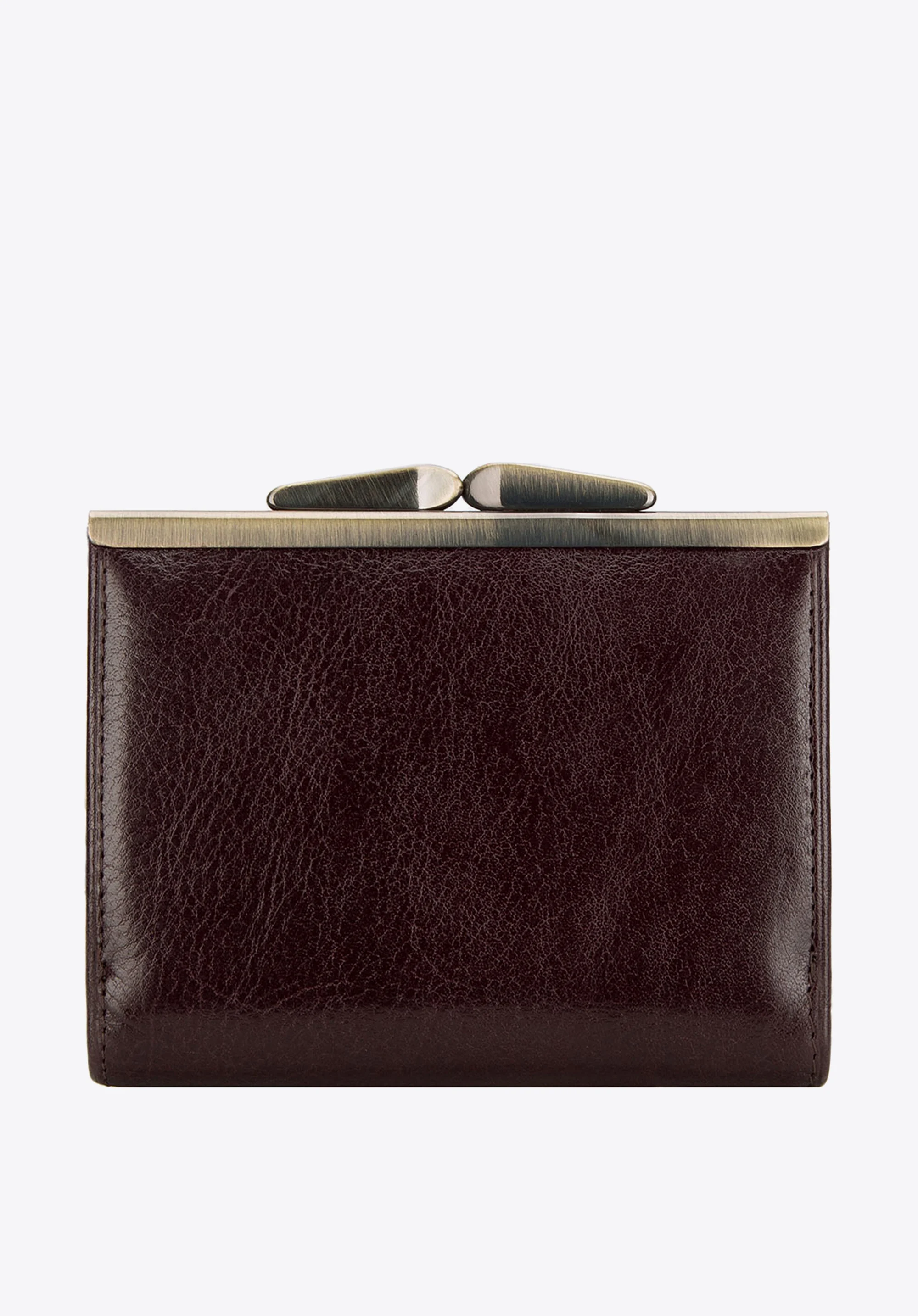 Damski portfel ze skóry na bigiel mały