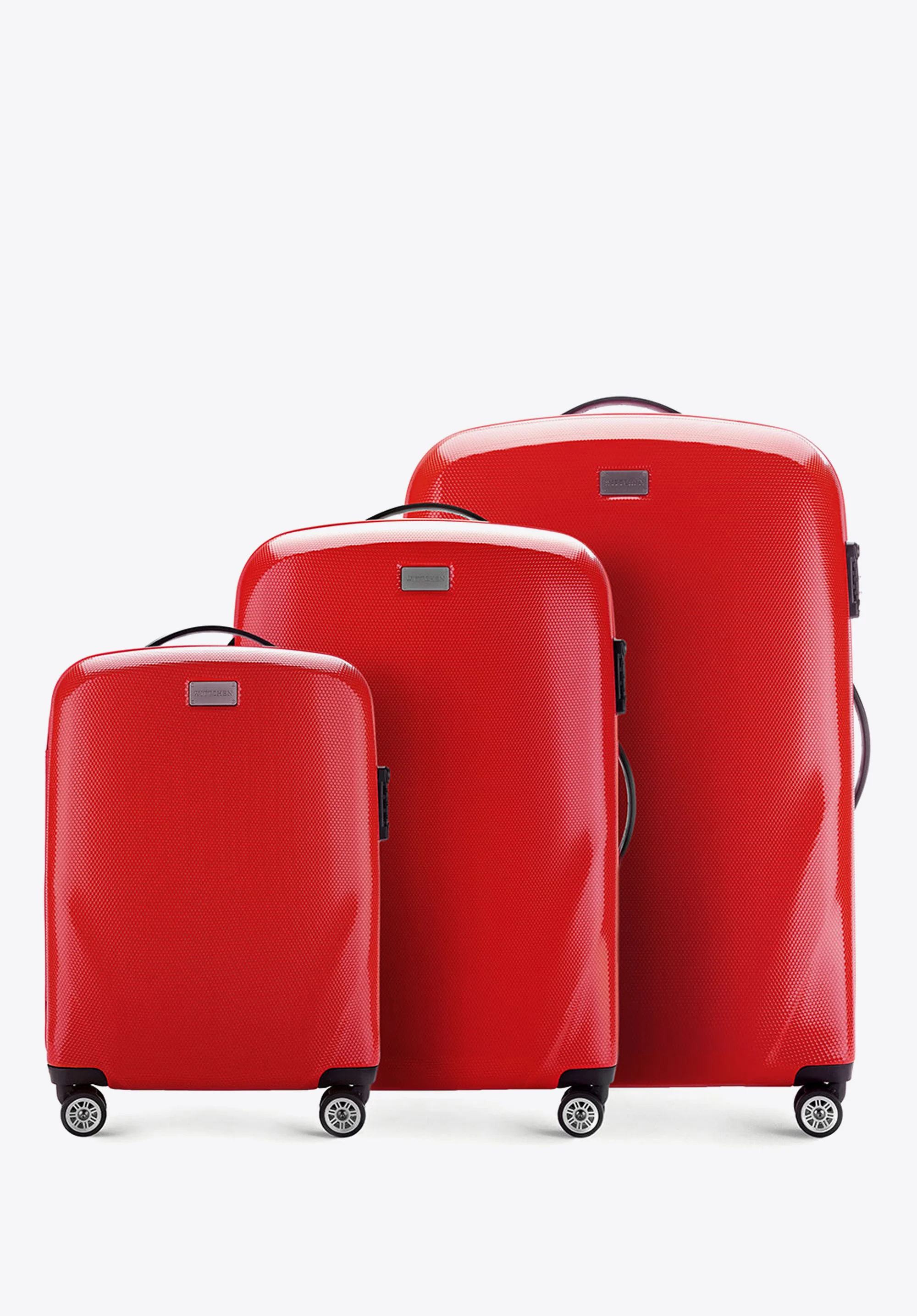 Walizka kabinowa z polikarbonu jednokolorowa