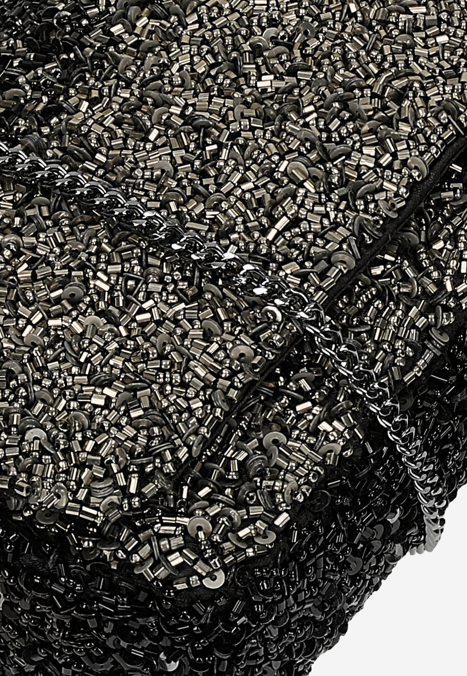 Czarna wizytowa torebka z koralikami