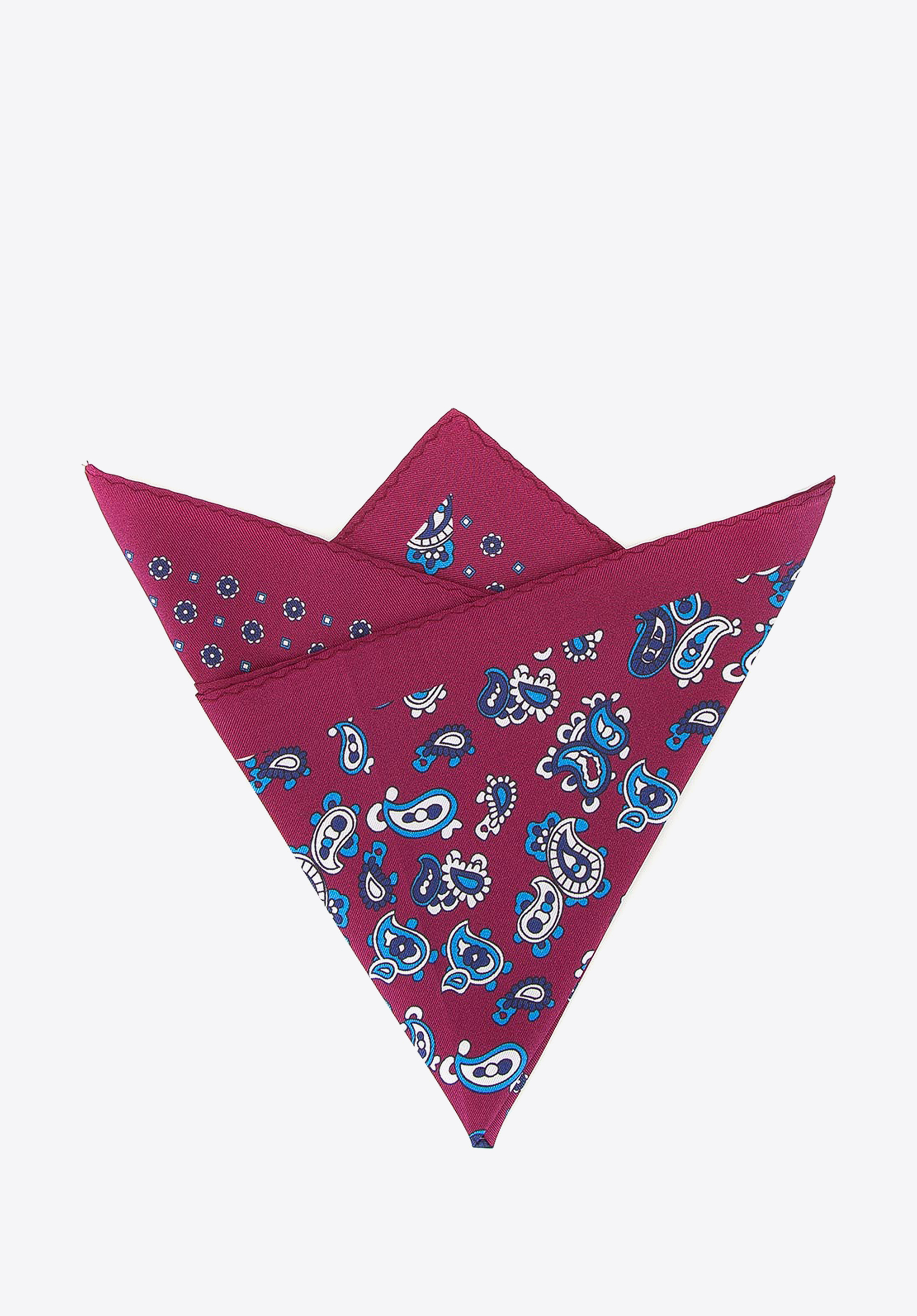 Zestaw trzech poszetek z jedwabiu