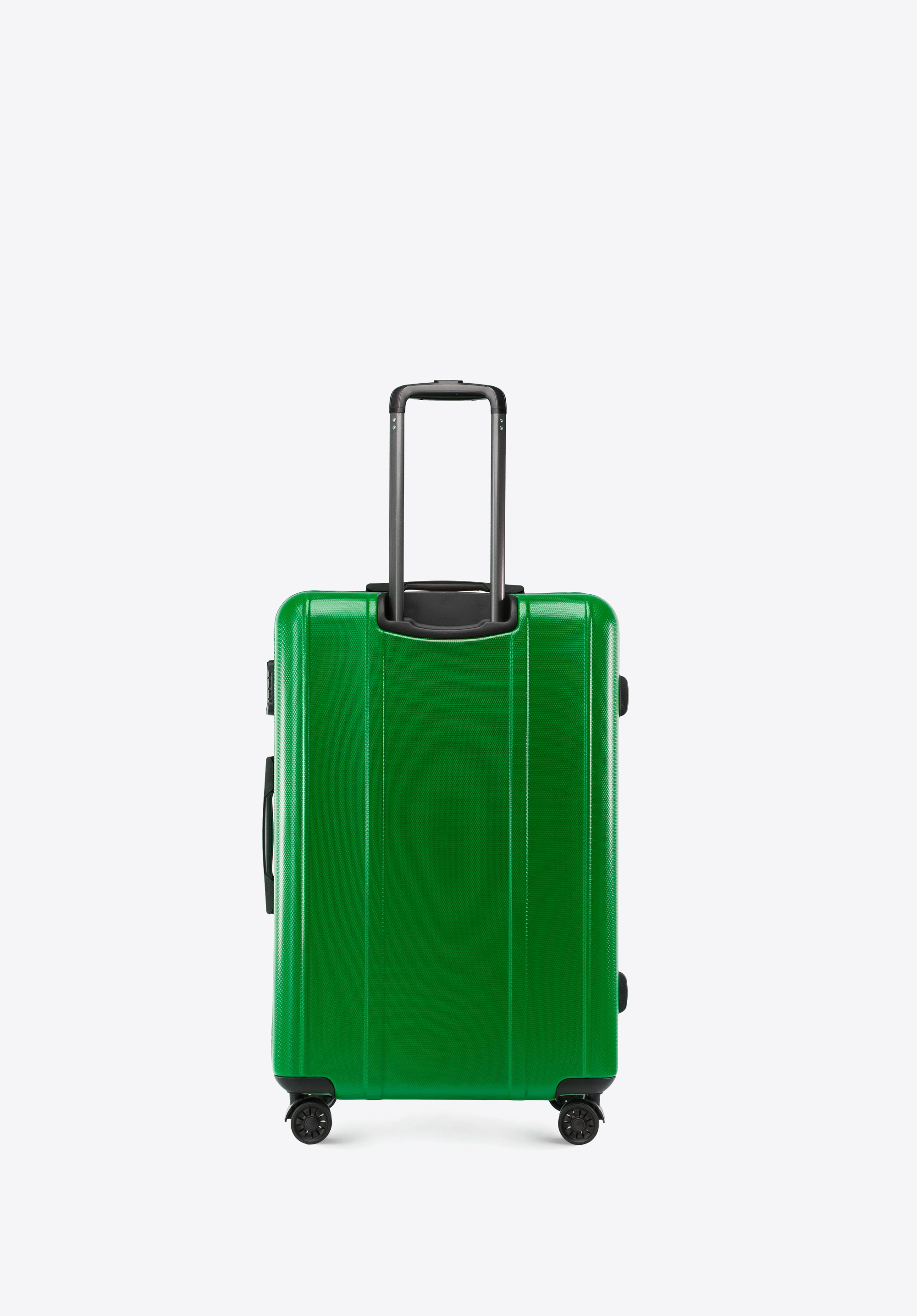 Walizka kabinowa z polikarbonu z pionowymi tłoczeniami