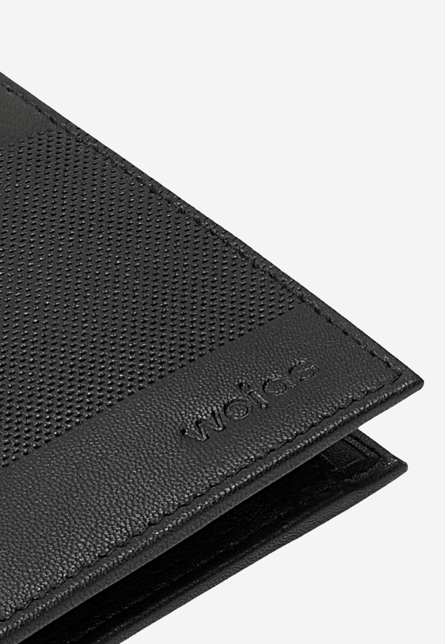 Duży skórzany portfel męski z ciekawą fakturą