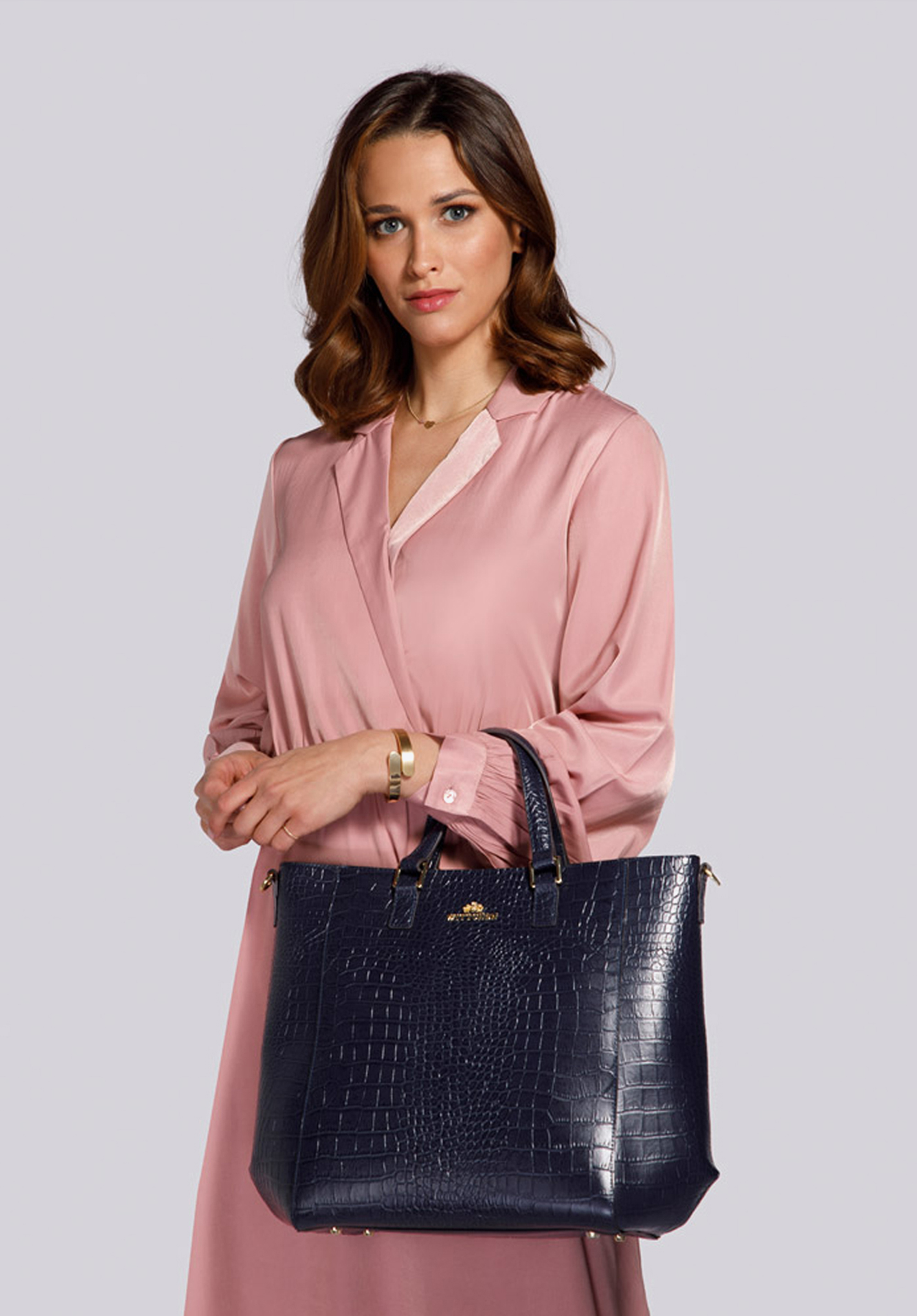 Torebka shopperka skórzana klasyczna