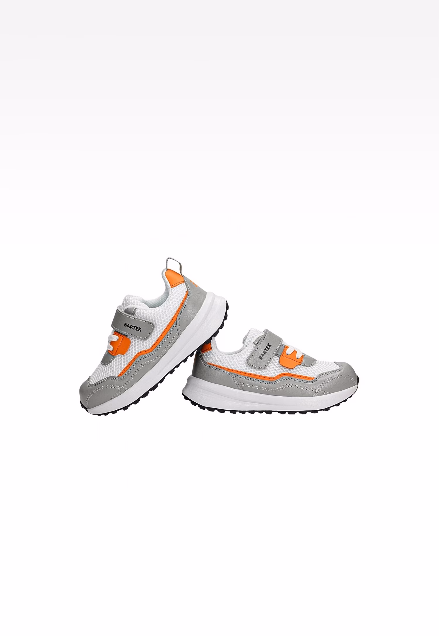 Półbuty BARTEK 11042801, czarno-czerwony