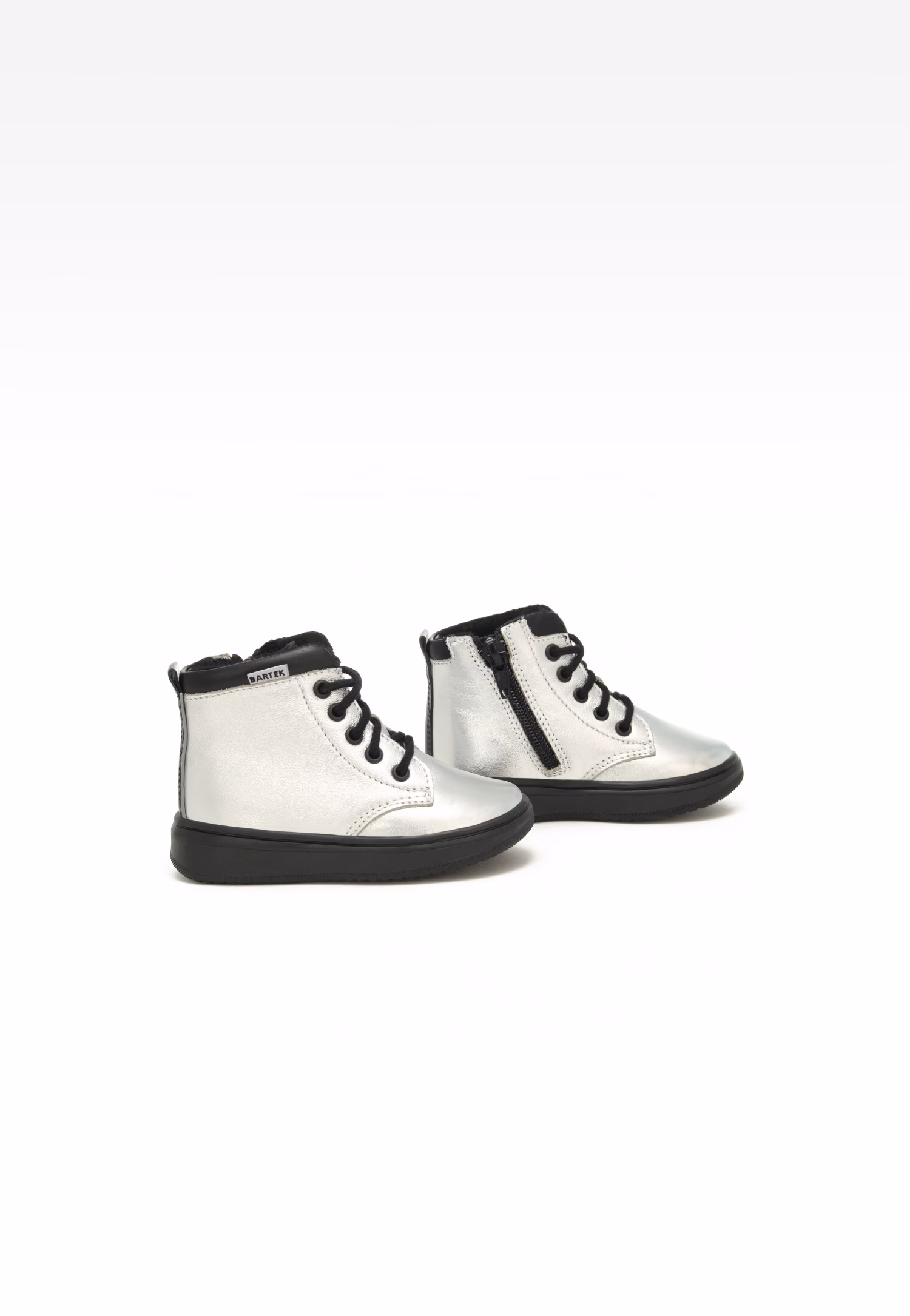 Trzewiki ocieplane BARTEK 11561001, dla dziewcząt, srebrny