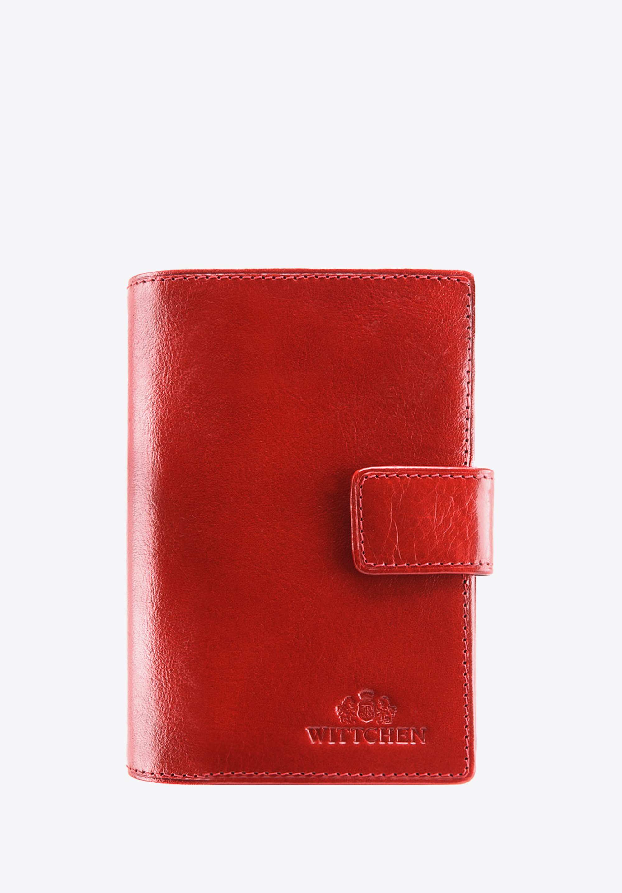 Męski portfel ze skóry zapinany na napę