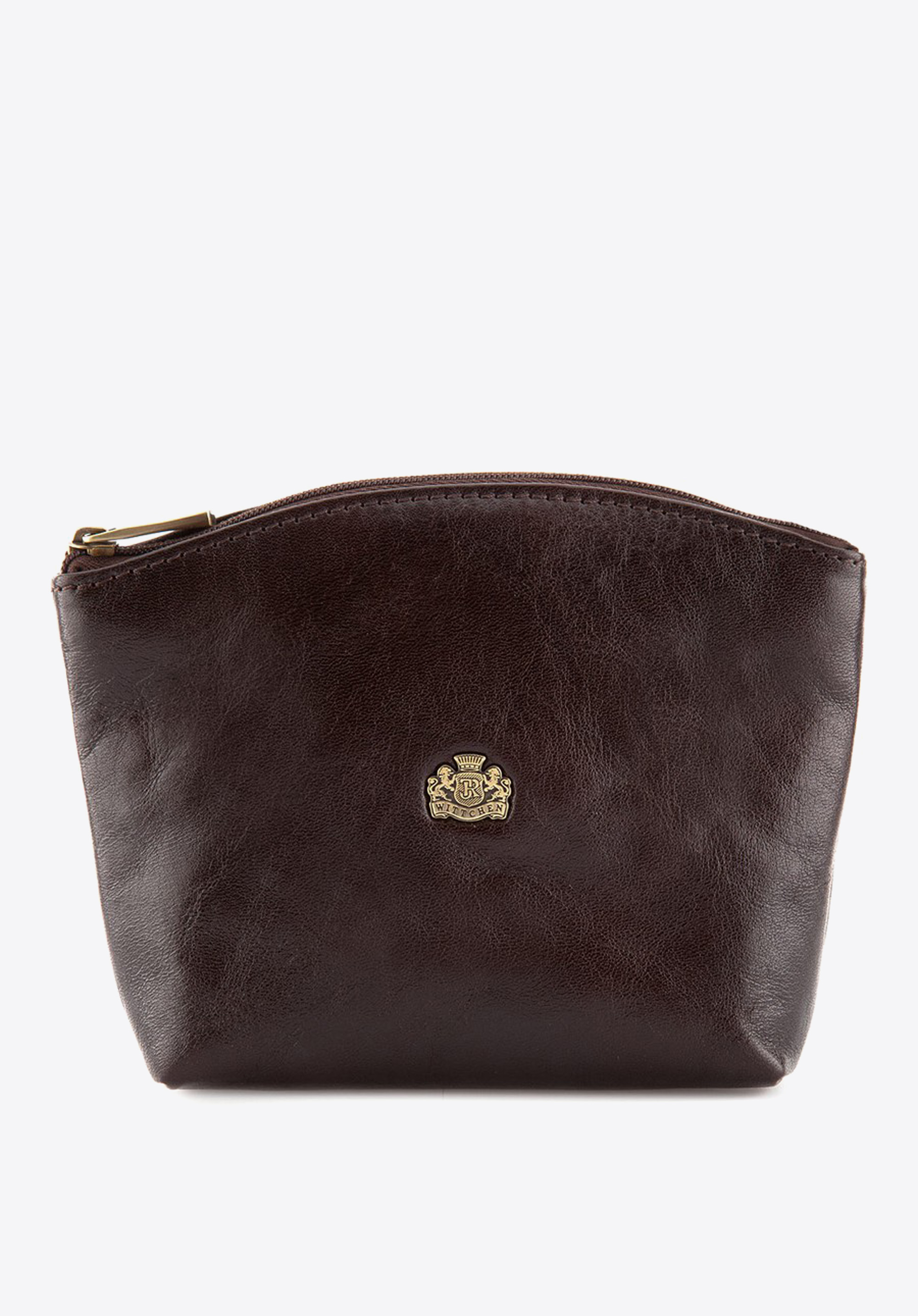 Kosmetyczka skórzana w kształcie łódki