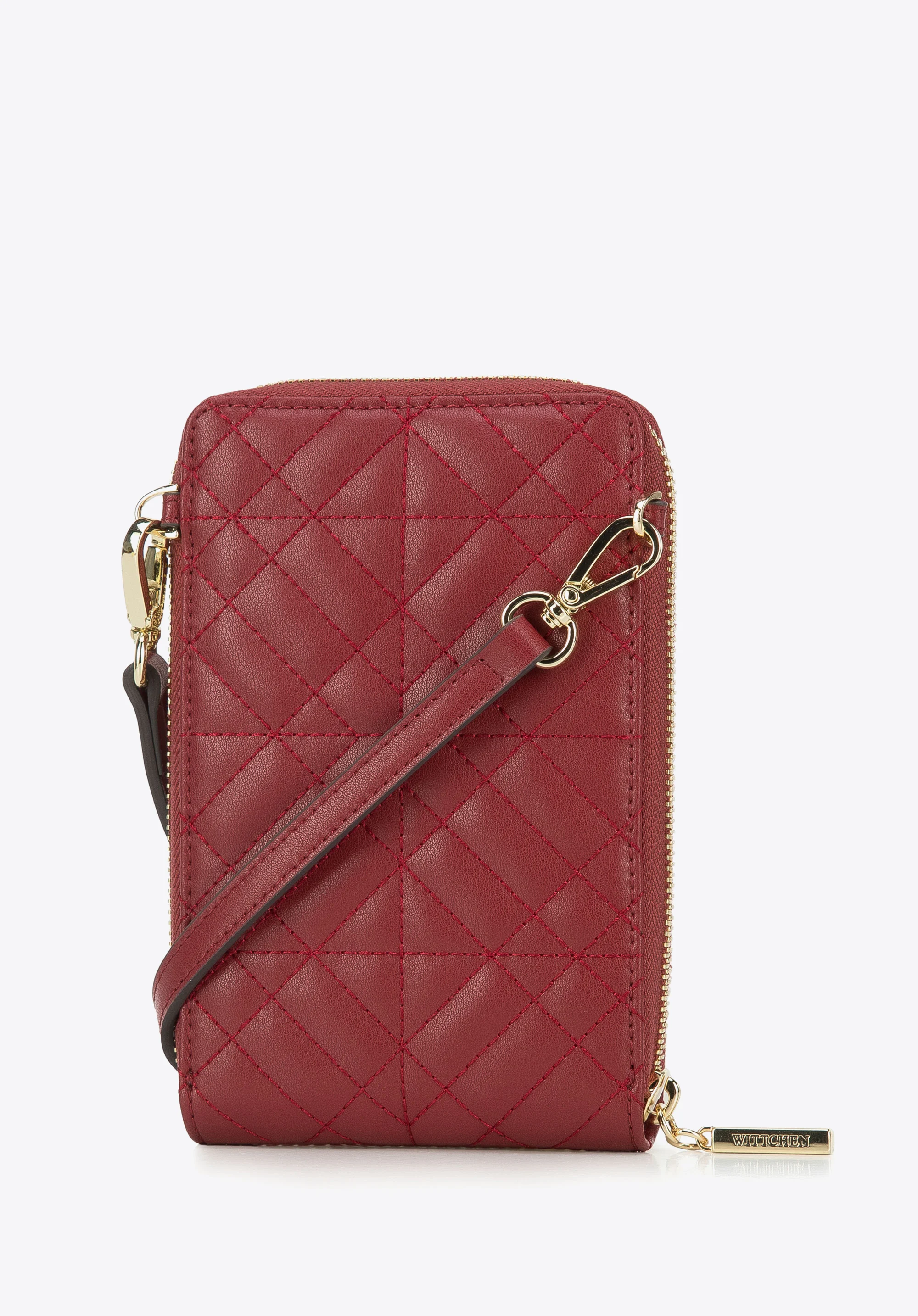 Minitorebka skórzana pikowana