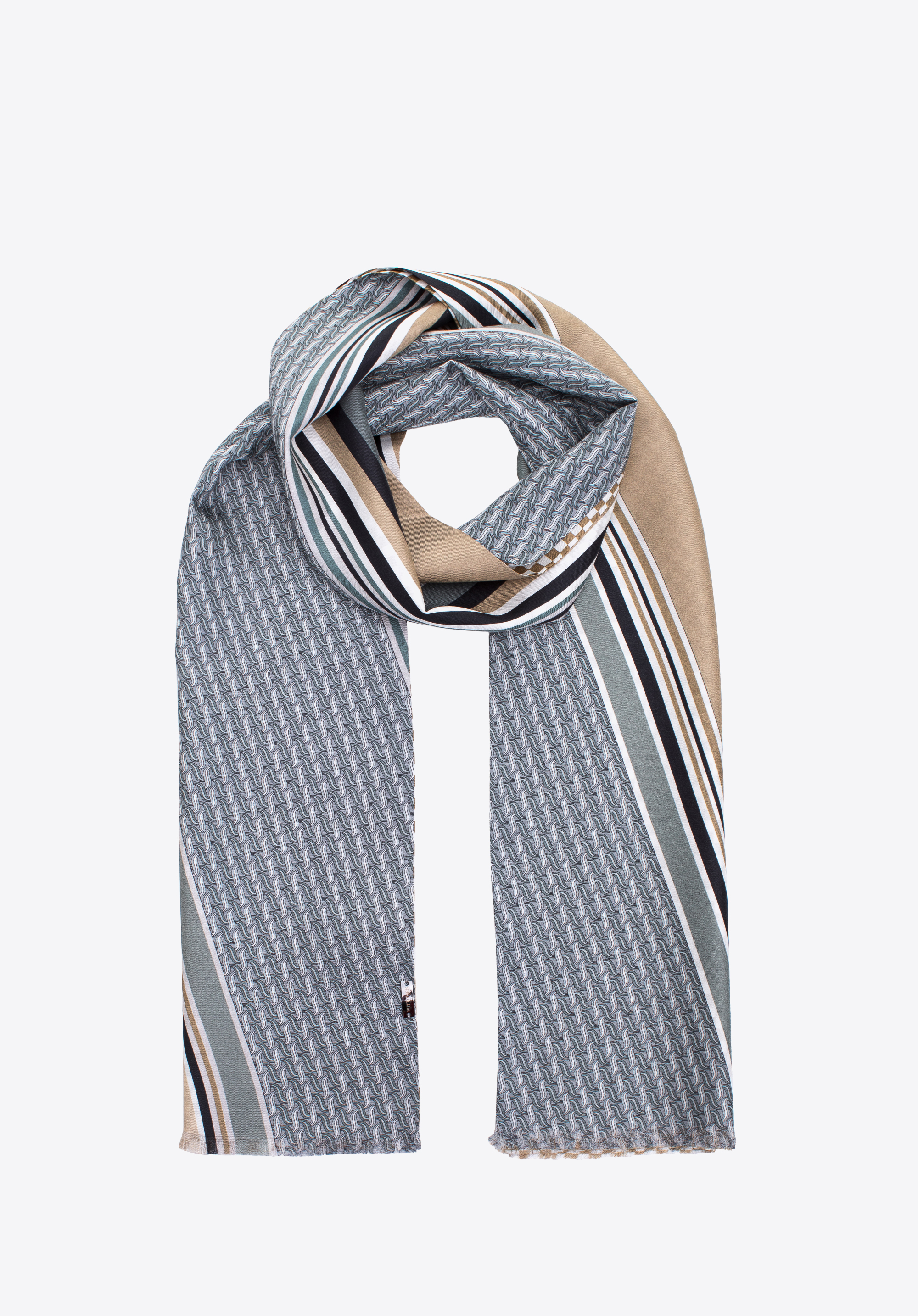 Męski szal z jedwabiu