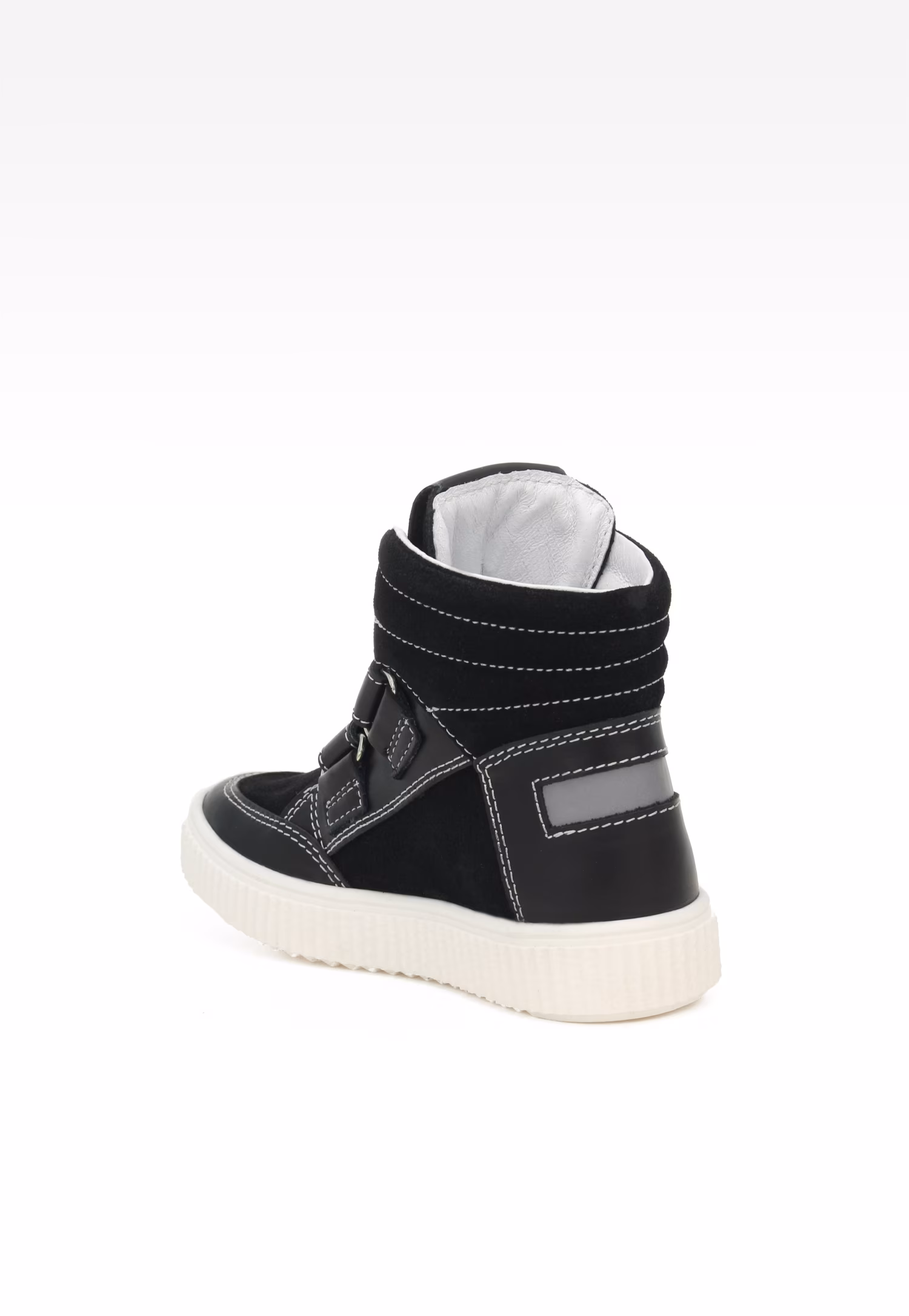 Trzewiki BARTEK 7435-R54P, czarno-biały