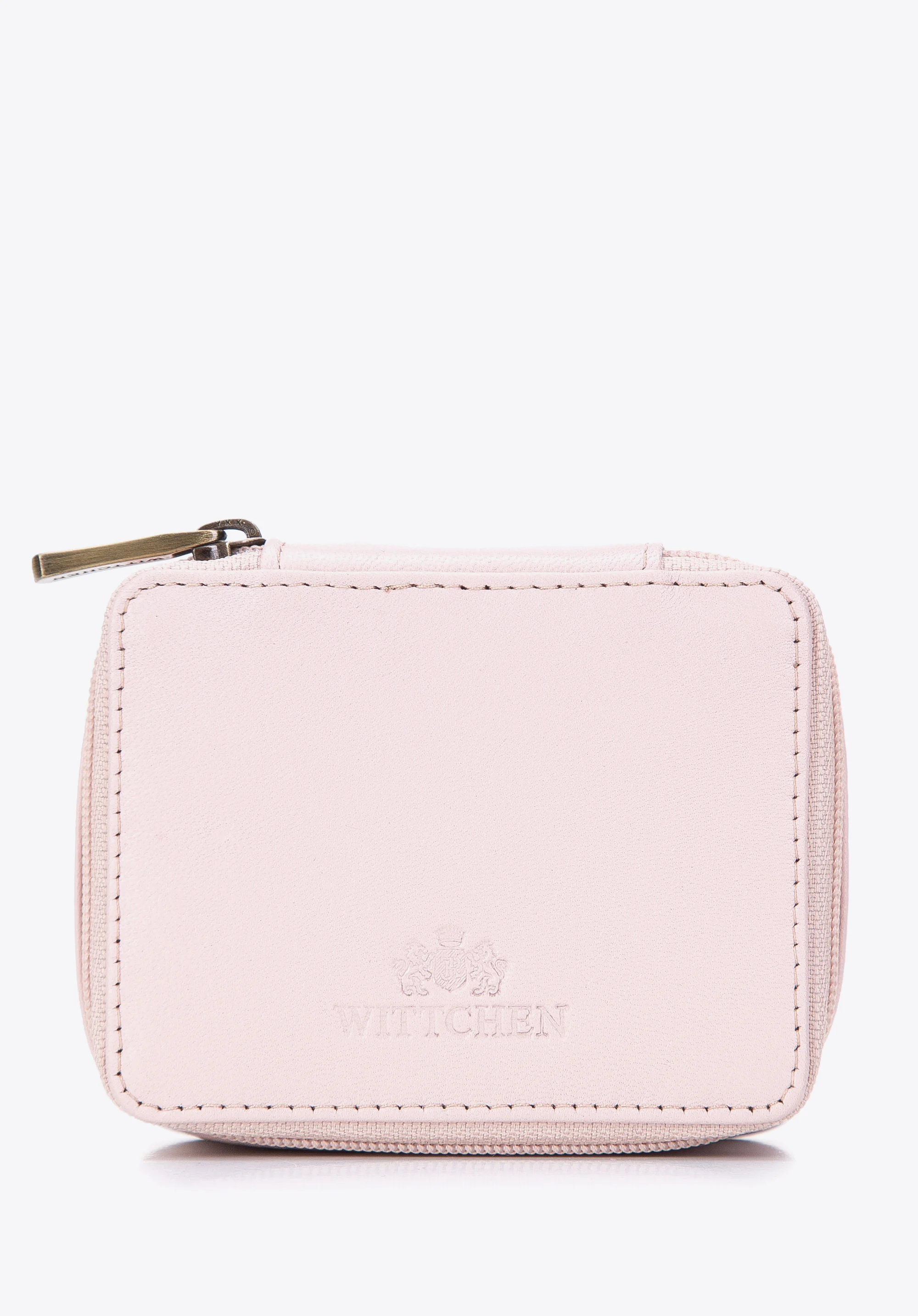 Minikosmetyczka skórzana pudełkowa