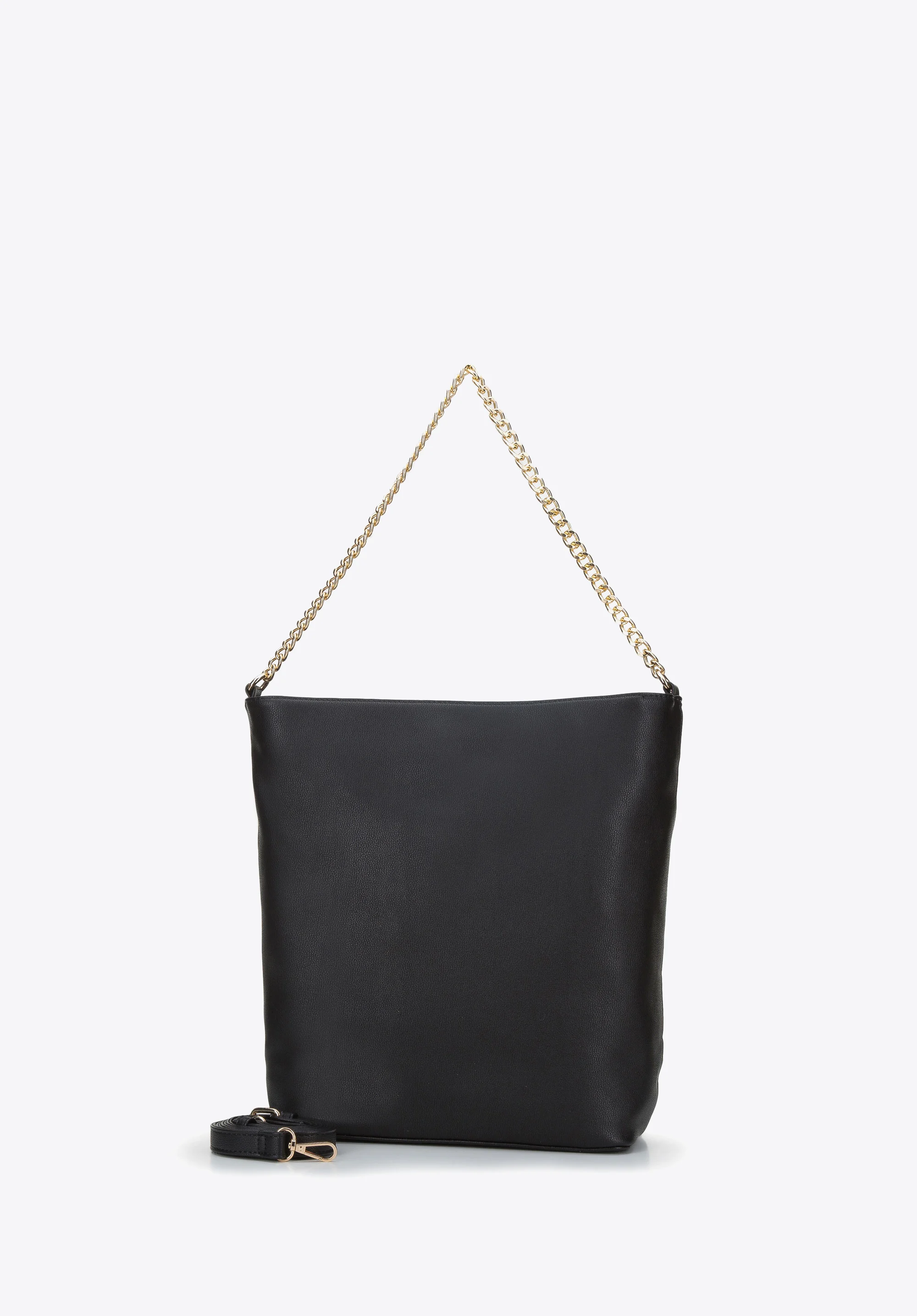 Torebka worek z plecionką na łańcuszku