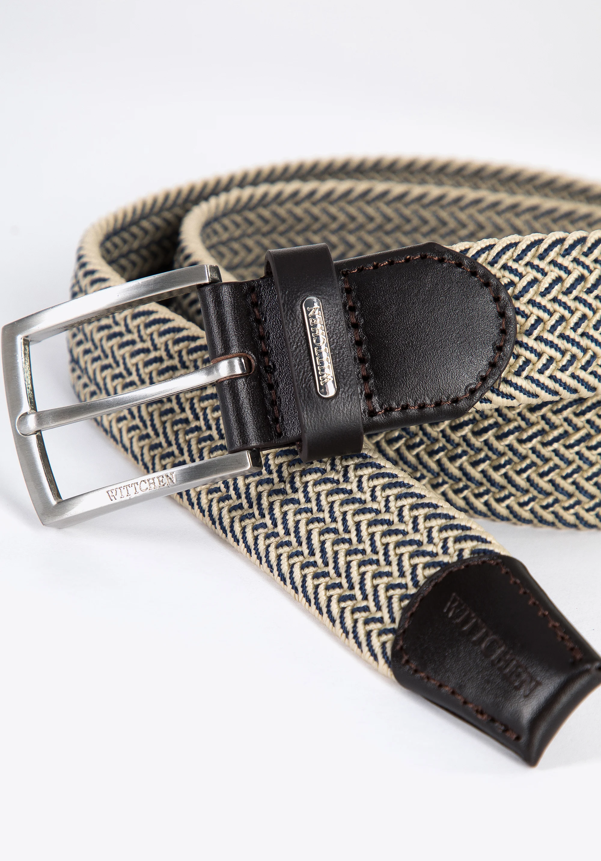 Męski pasek z plecionki