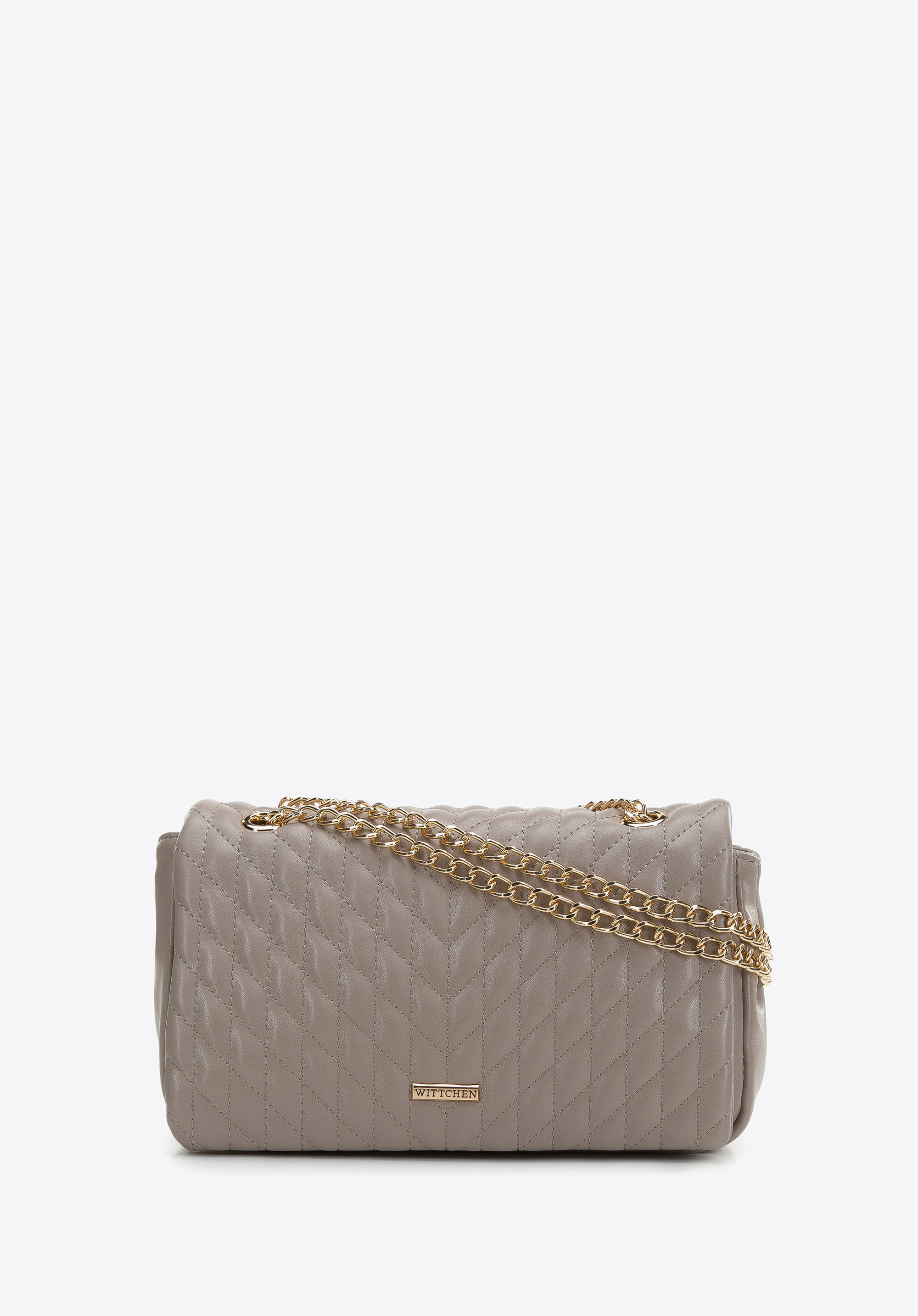 Damska torebka pikowana w jodełkę