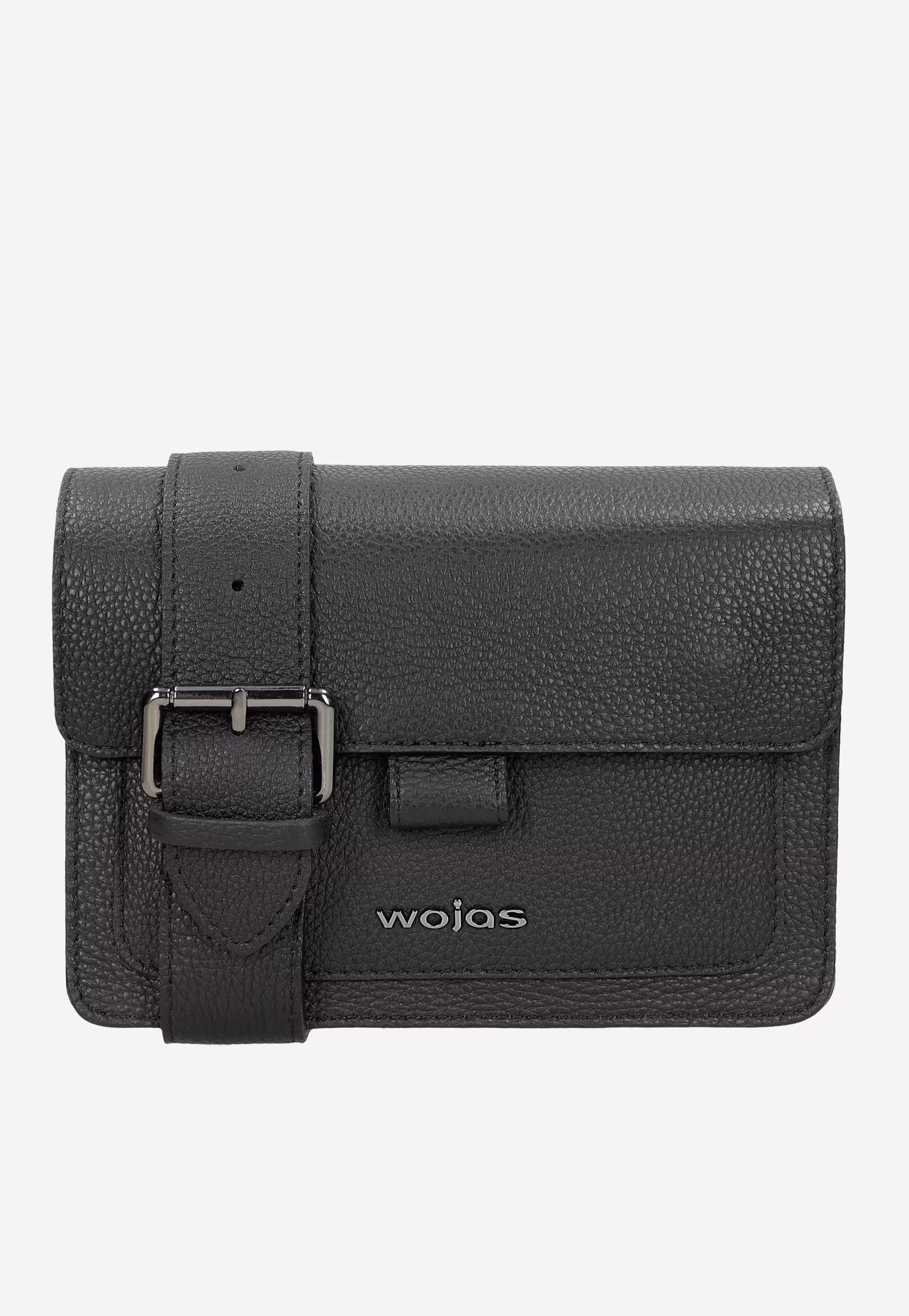 Czarna mała torebka damska ze skóry licowej