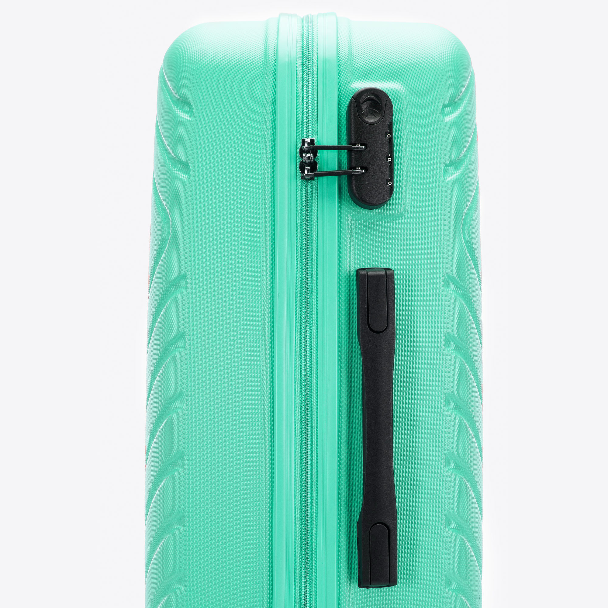 Walizka kabinowa z ABS-u z geometrycznym tłoczeniem