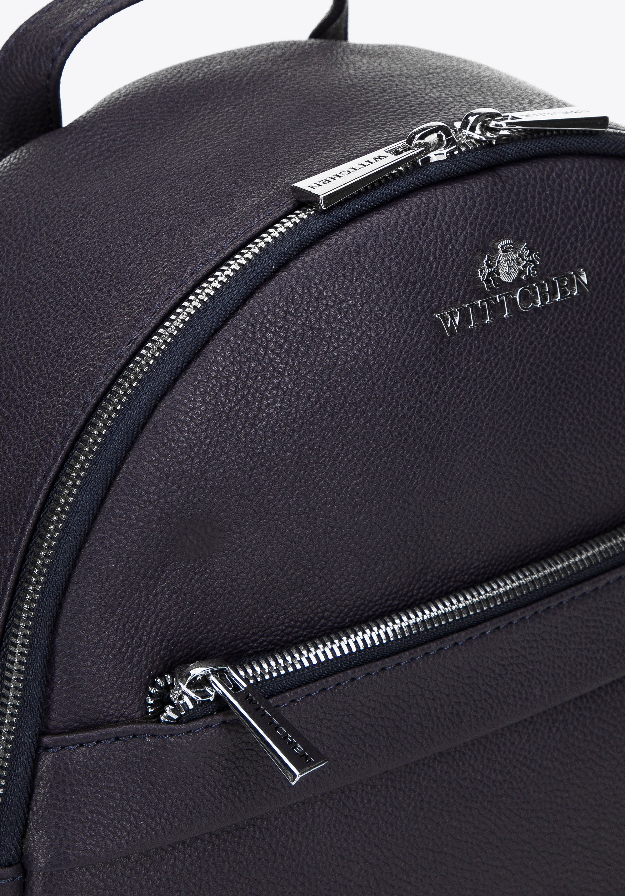 Damski plecak skórzany z przeszyciami