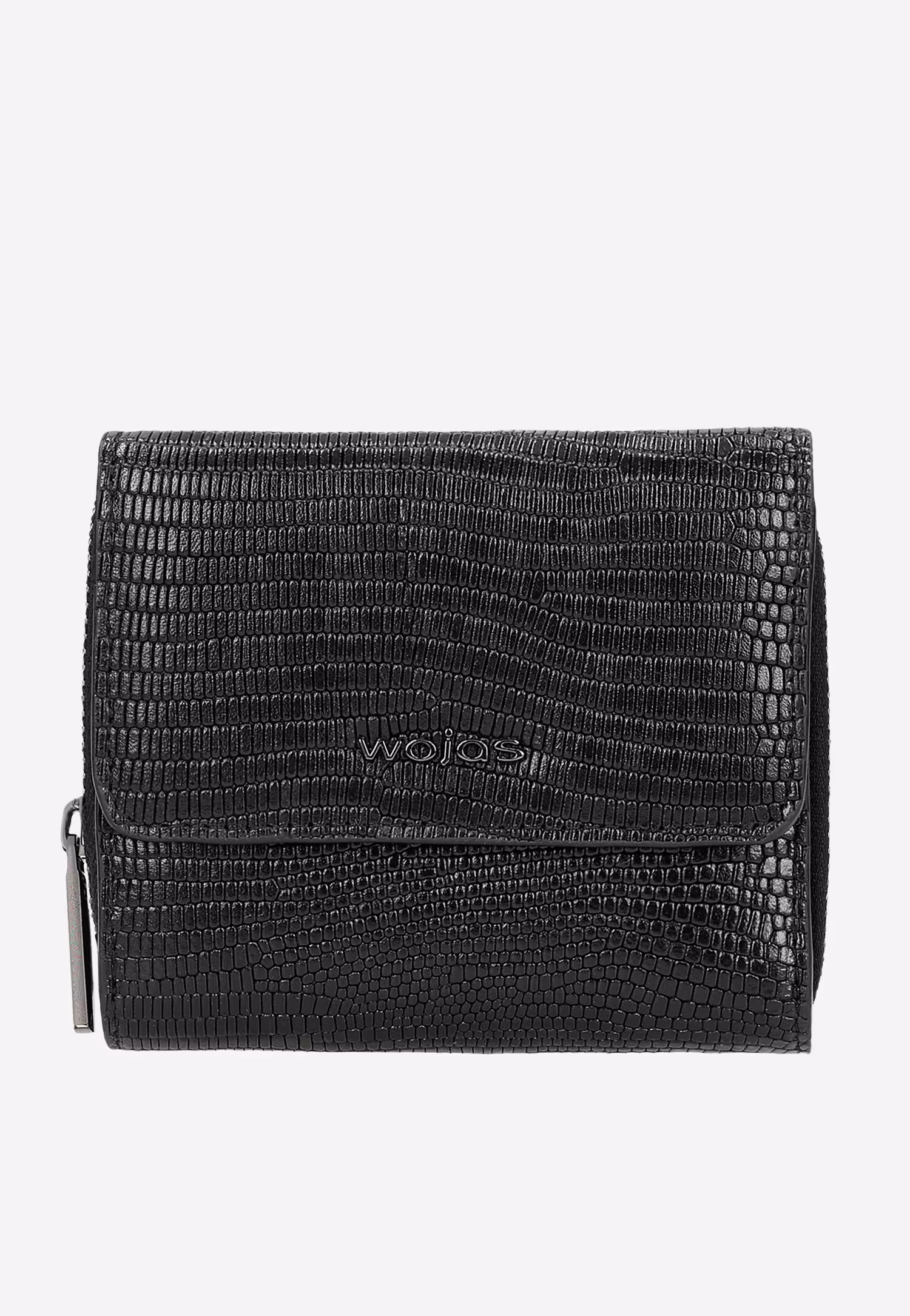 Mały czerwony portfel damski ze skóry licowej