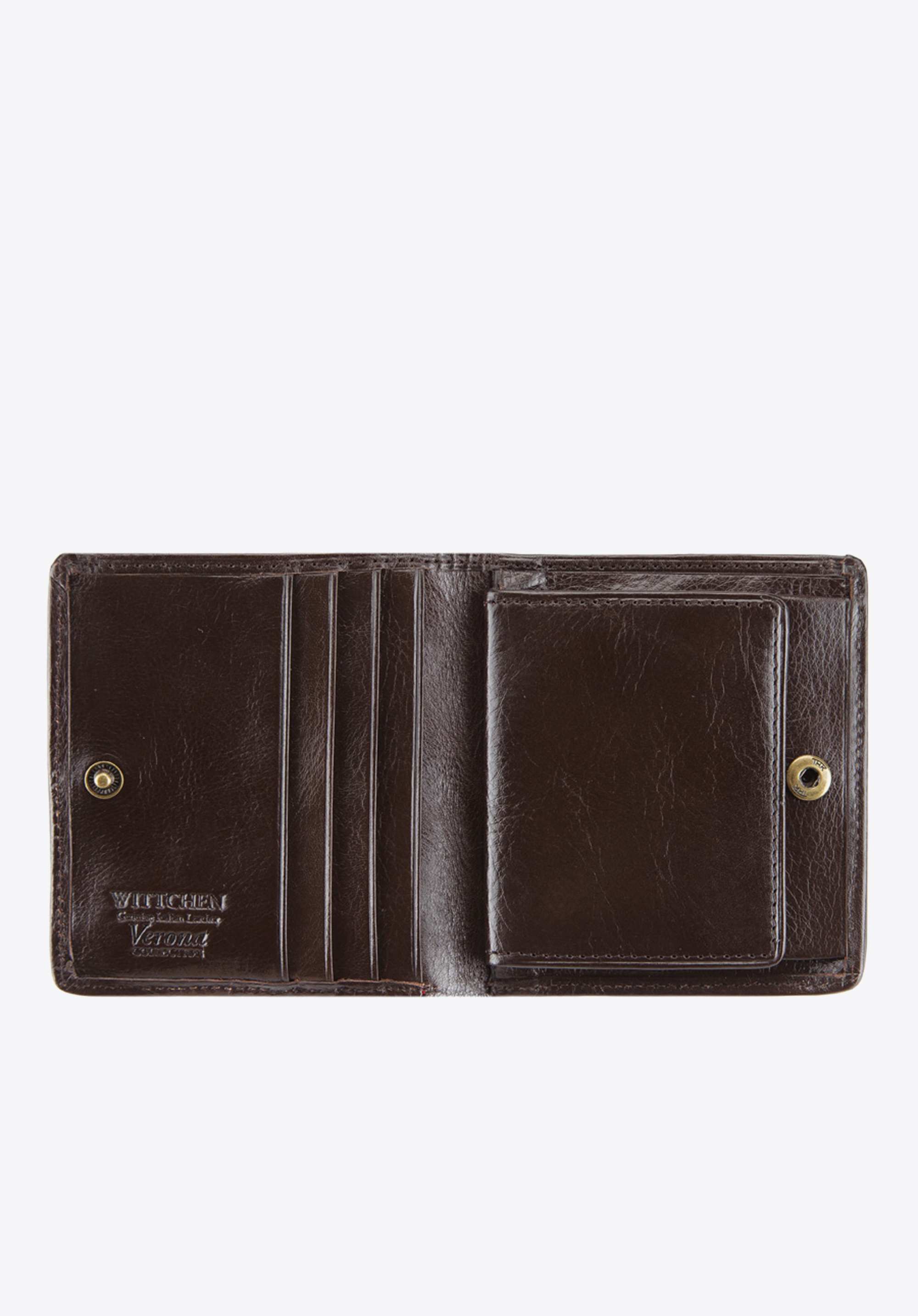 Damski portfel ze skóry lakierowany mały