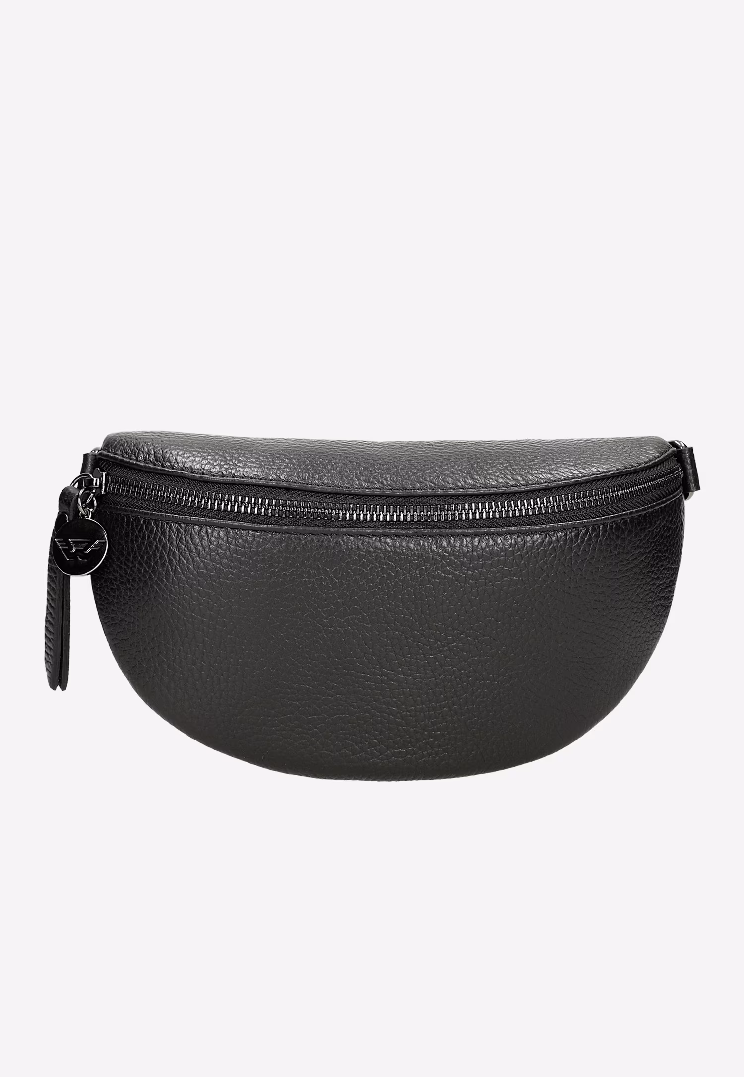 Czarna skórzana torebka nerka