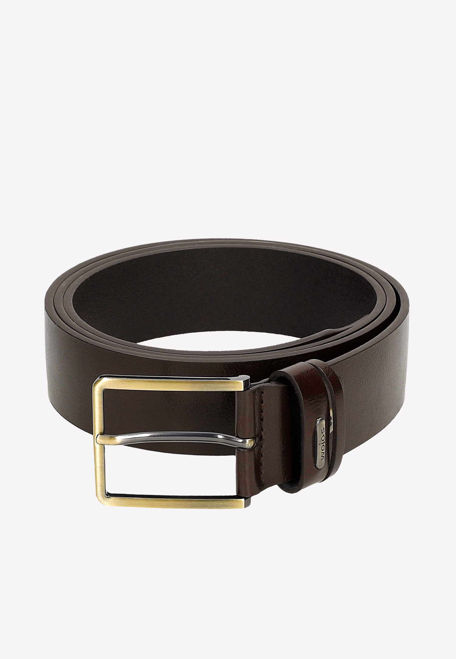 Brązowy klasyczny pasek męski