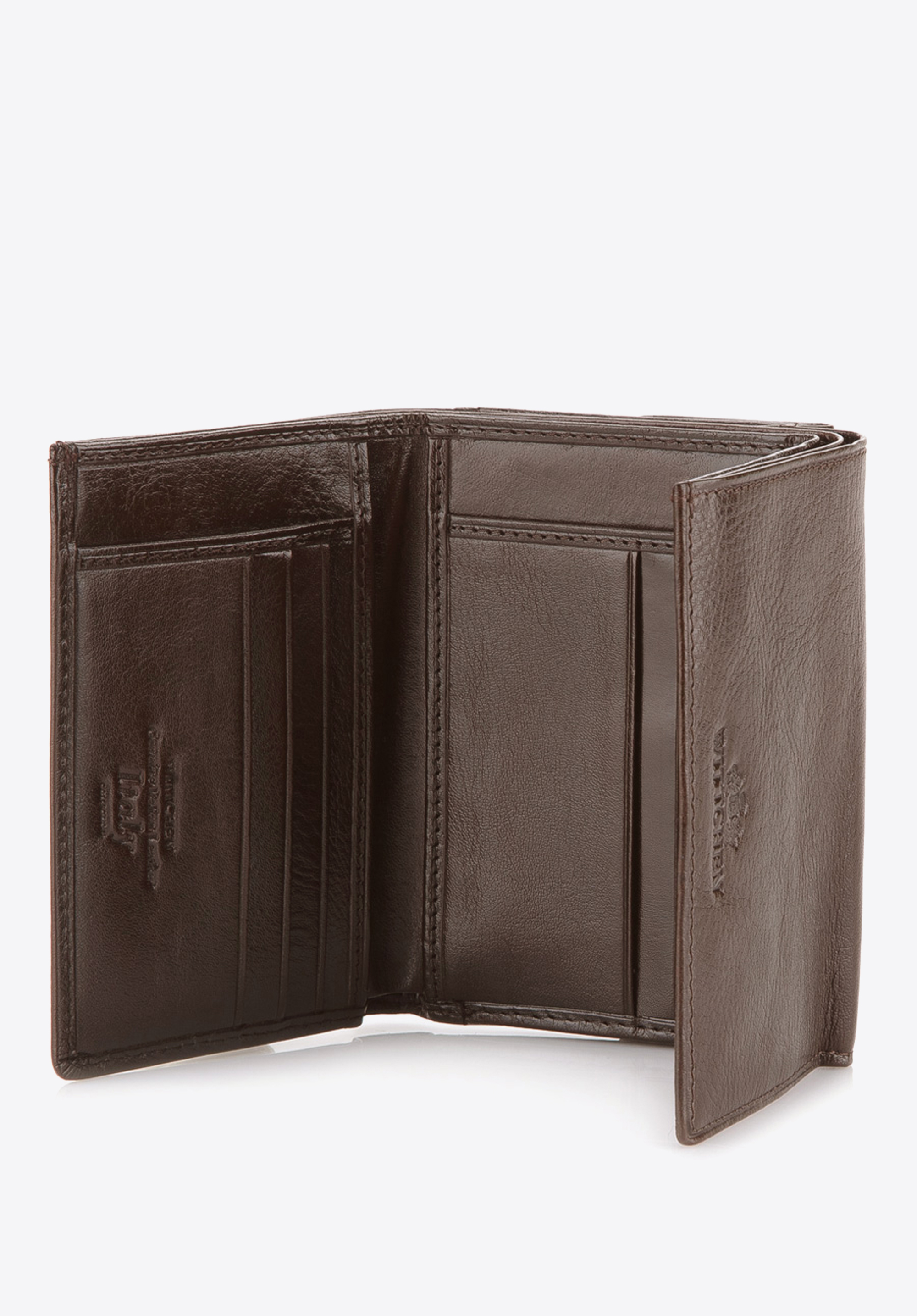 Damski portfel skórzany poziomy