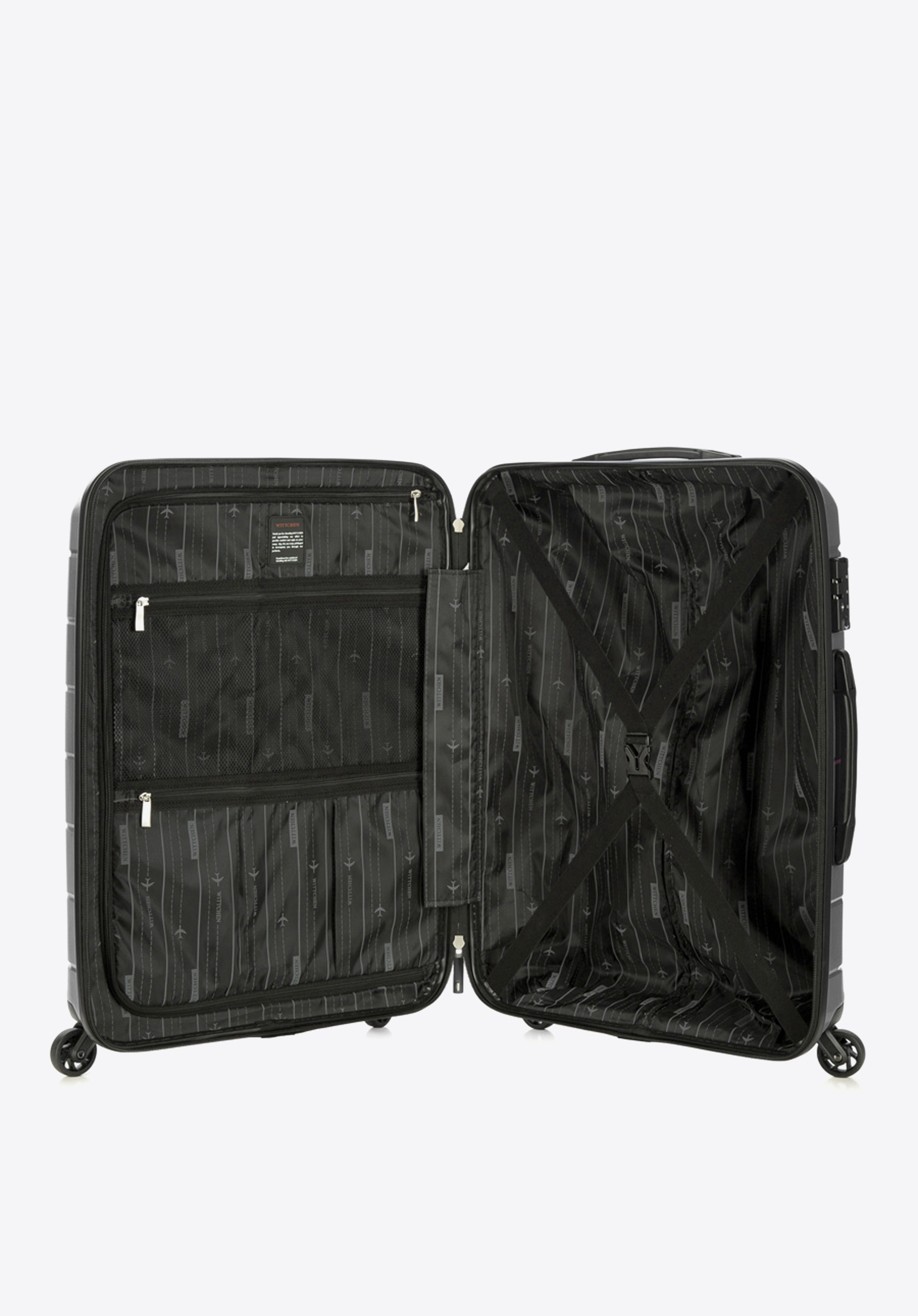 Walizka kabinowa z polipropylenu żłobiona