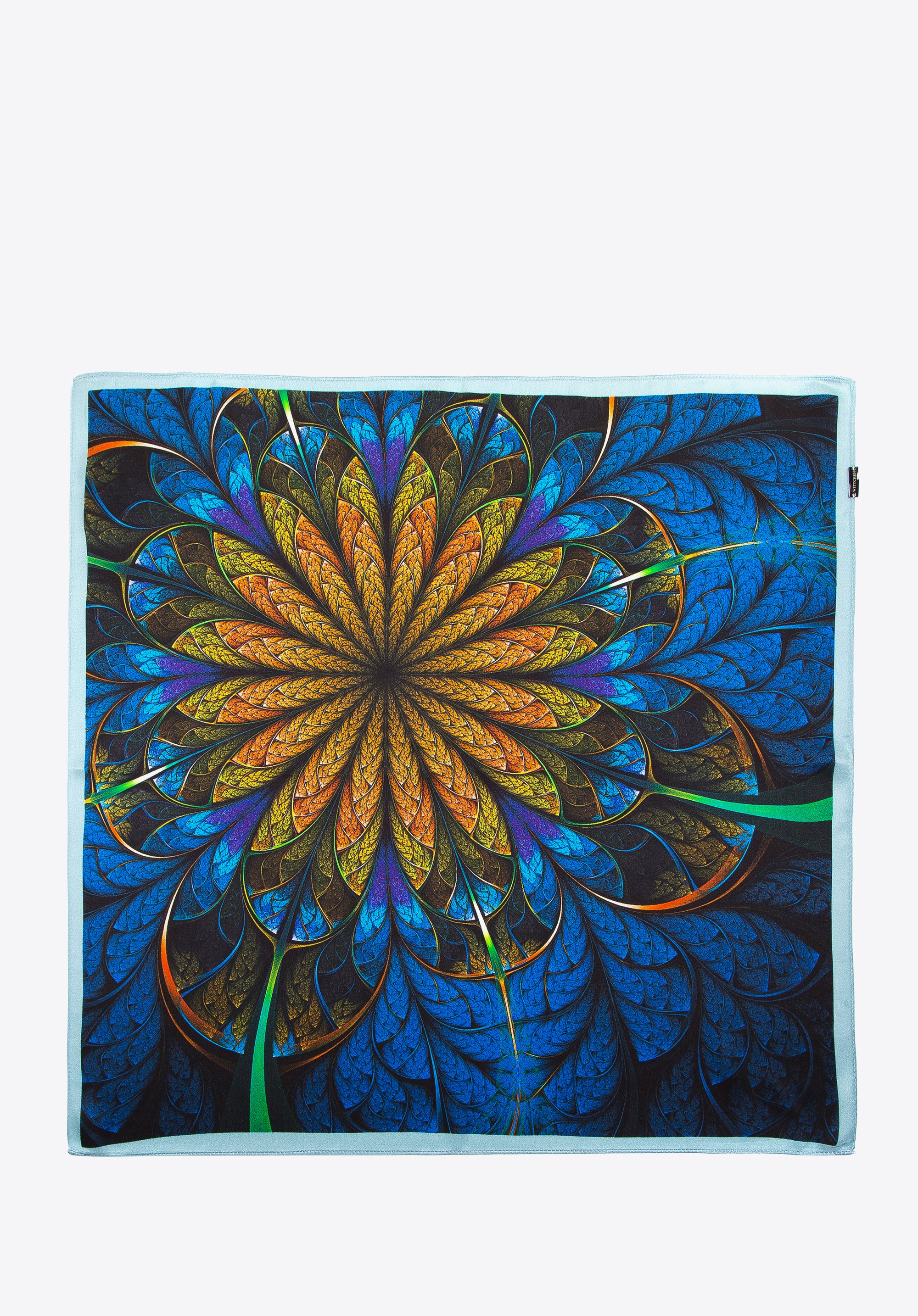 Damska apaszka jedwabna we wzory