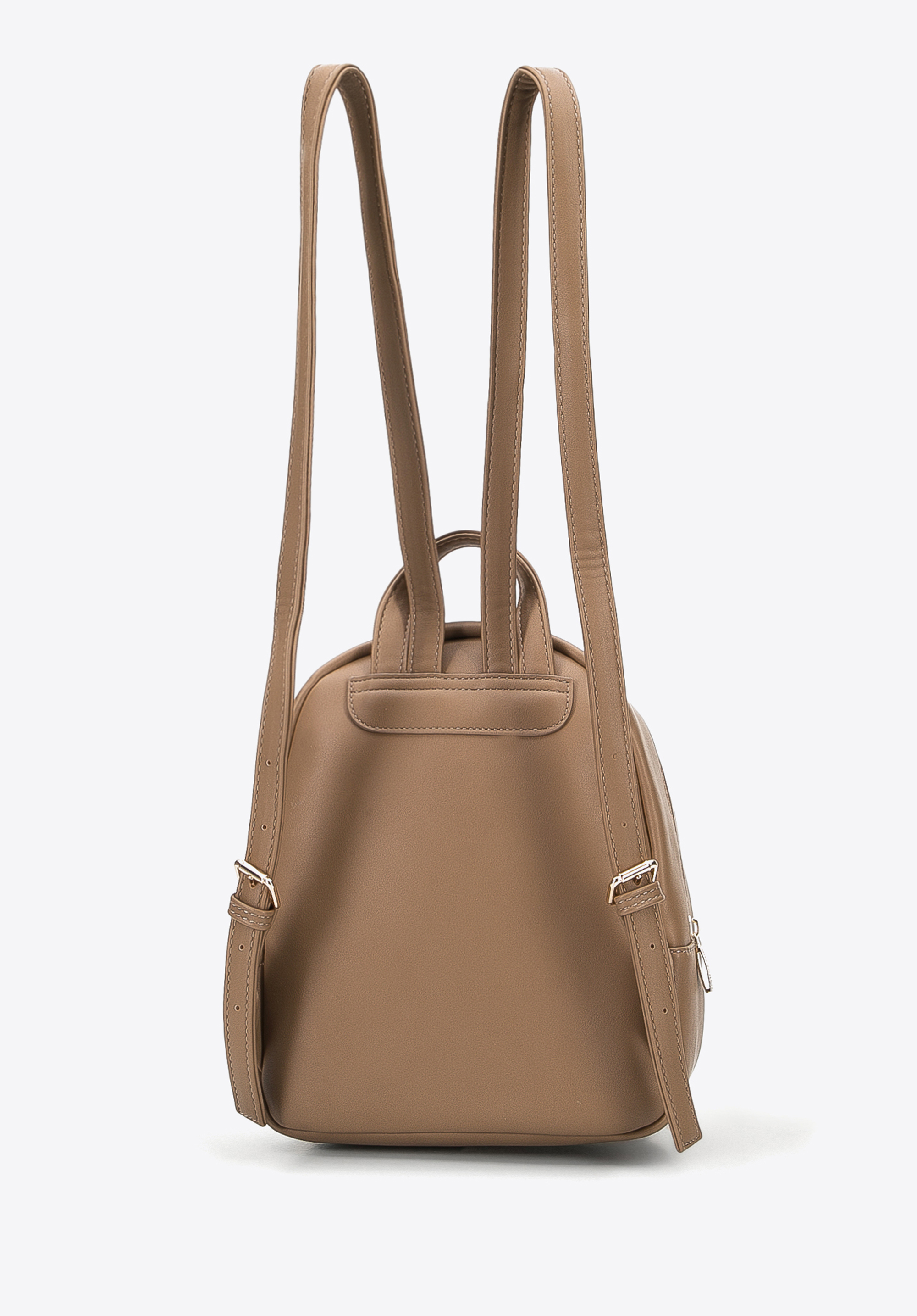 Damski plecak z miękkiej ekoskóry pikowany