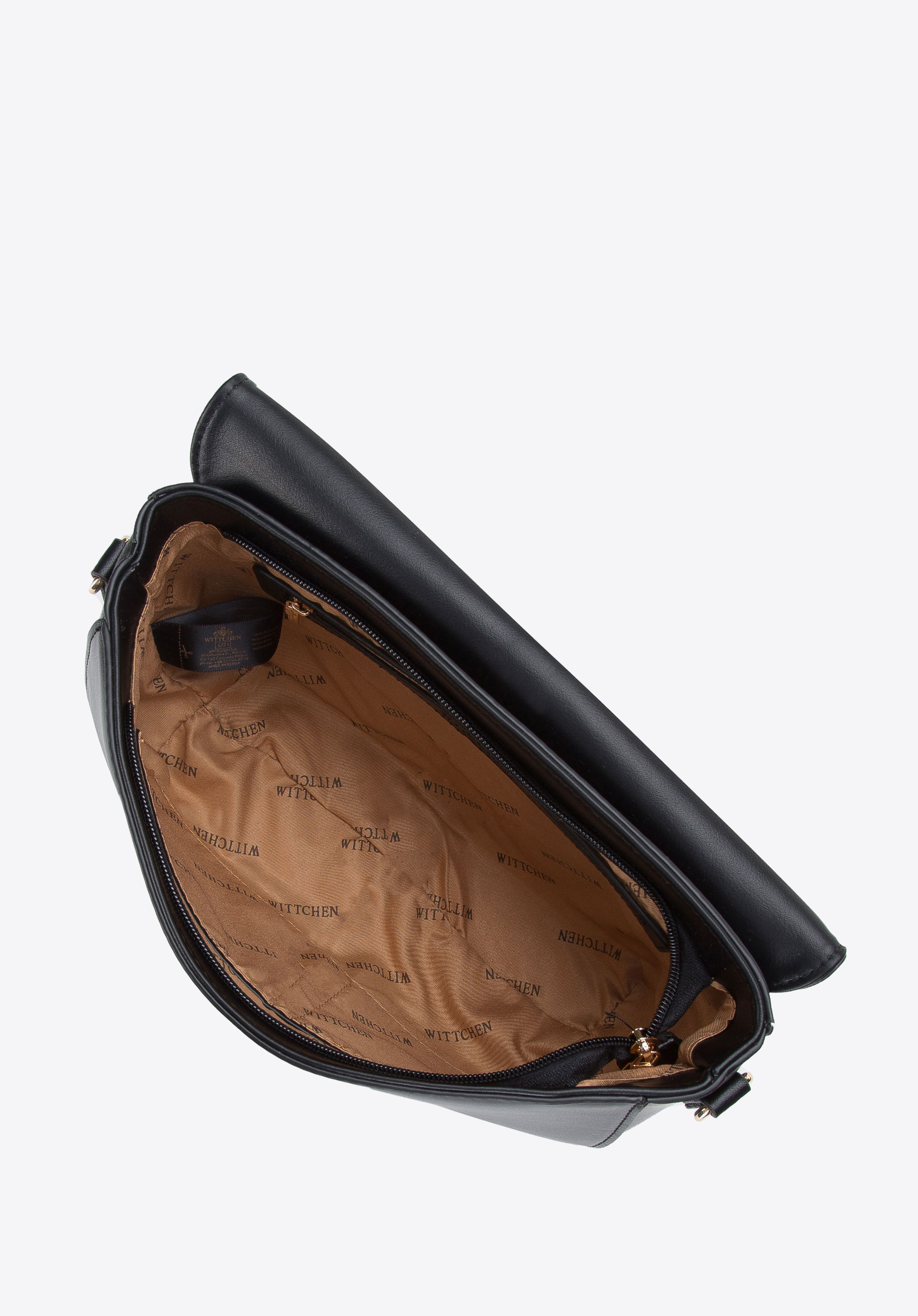 Torebka półksiężyc z plecionką